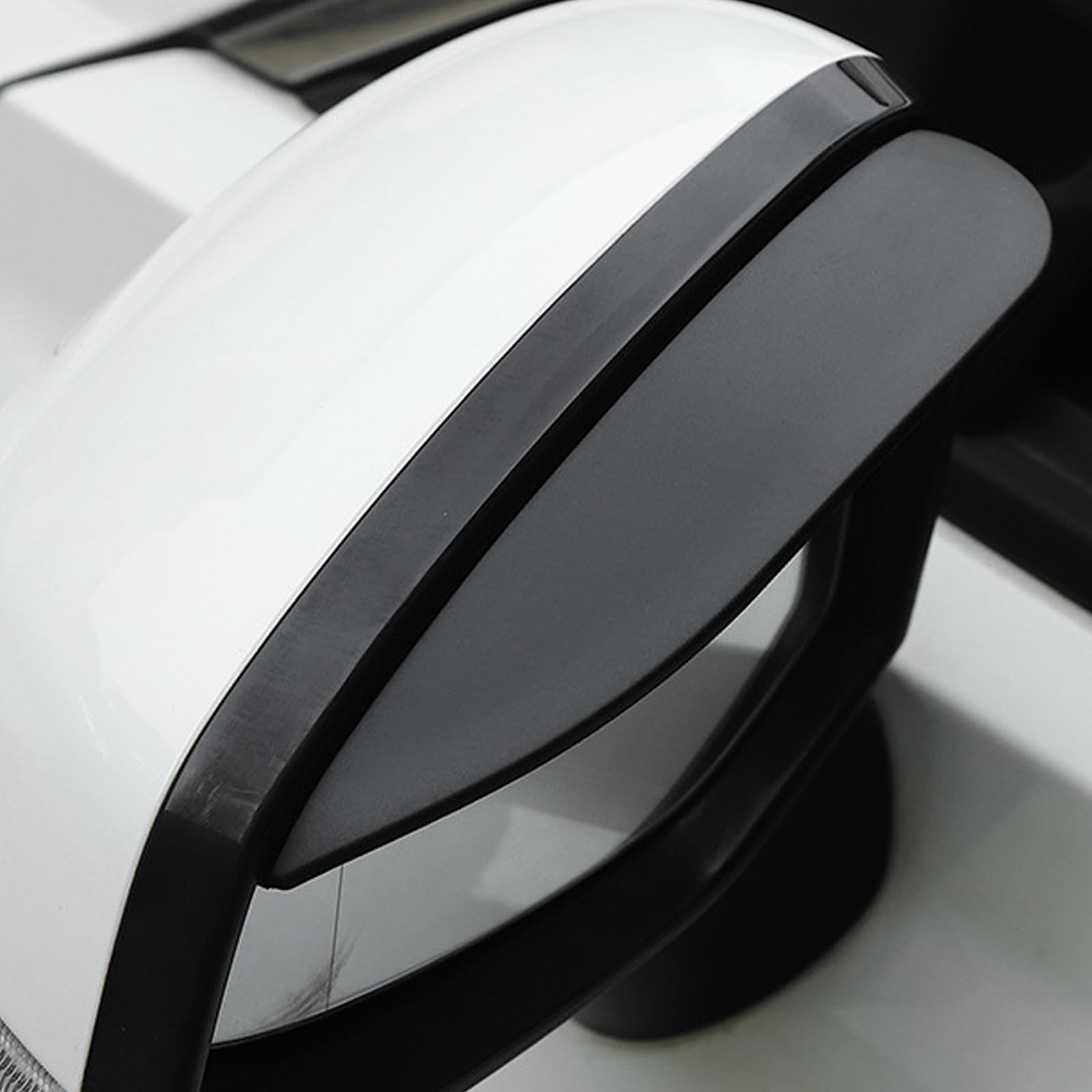 Car Rearview Mirror Rain Guards - Waterproof Mirror Visor Protector Film for Cars, Trucks & SUVs - Universal Fit, Anti-Rain & Splash Shield (2-Pack, Solid Black) - Perfect for Rainy Weather & Night Driving