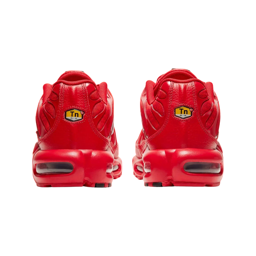 Nike Air Max Plus Running Shoes - Lava Red, University Red & Black Colorway | Comfortable Cushioned Sneakers for Men & Women | Perfect for Gym, Running & Casual Wear