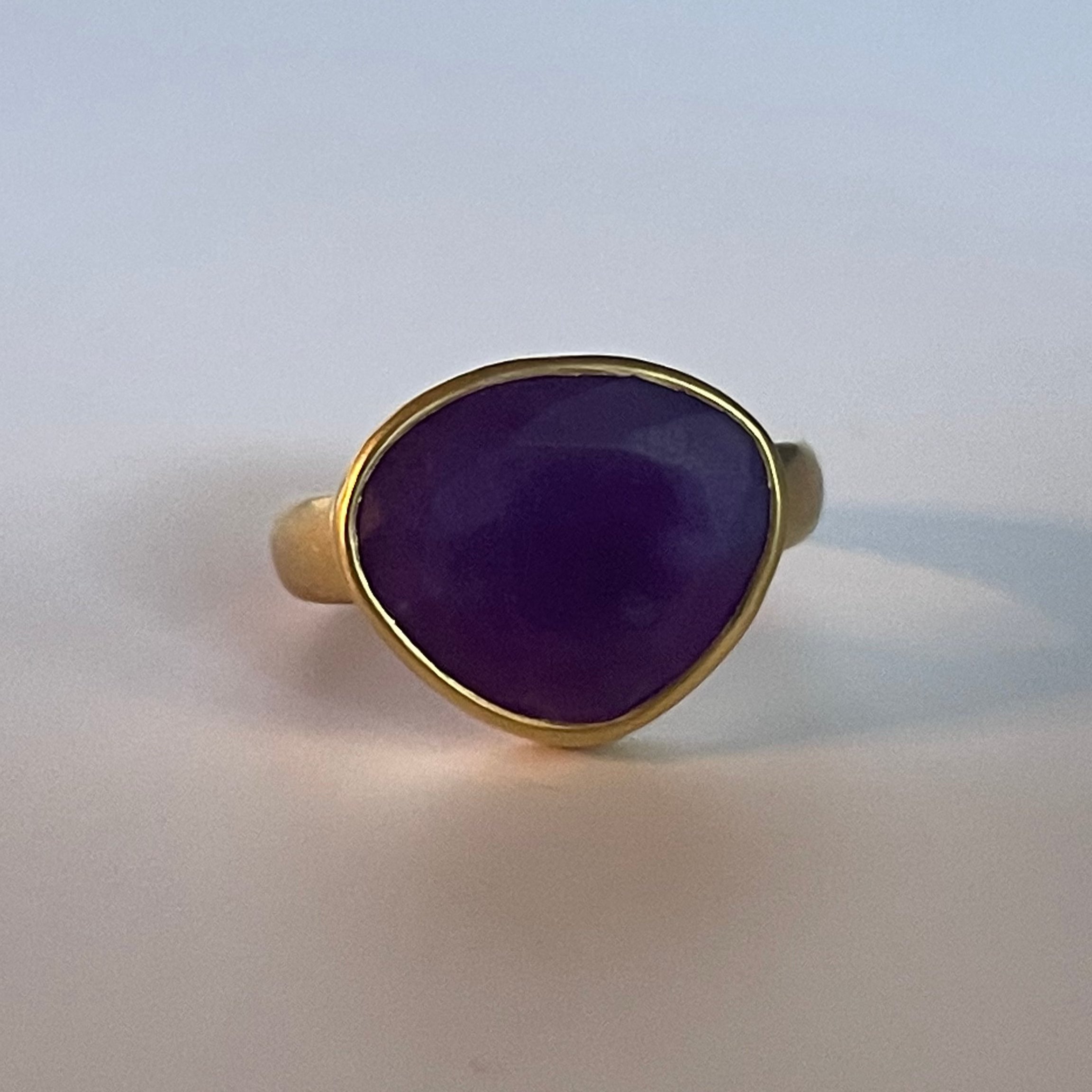 Stunning Sugalite Greek Ring – Handmade Sterling Silver Jewelry for Women | Perfect for Weddings, Parties & Gifts