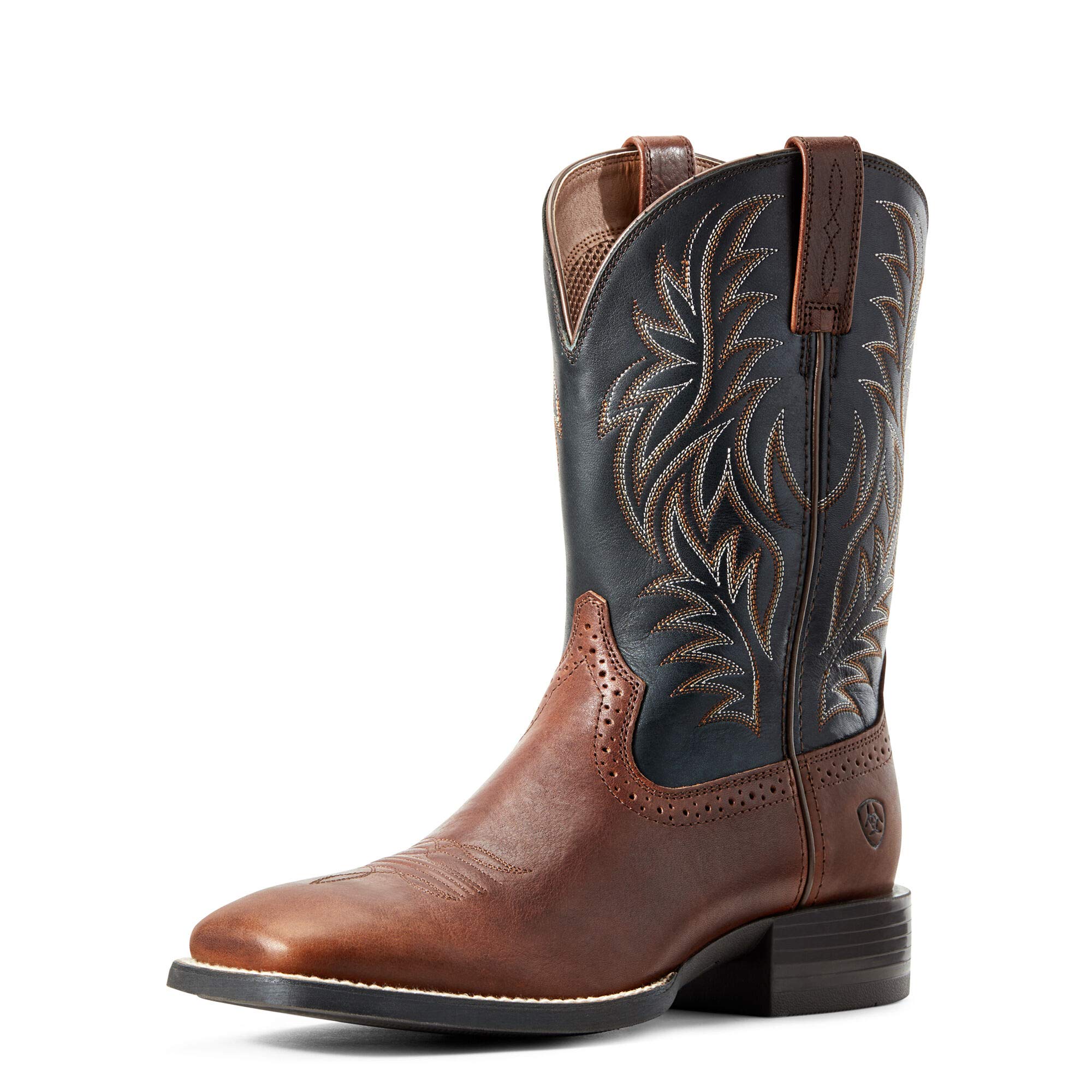 ARIAT Men's Sport Wide Square Toe Western Boots - Comfortable Cowboy Boots for Riding, Work & Casual Wear | Durable Leather & Non-Slip Sole