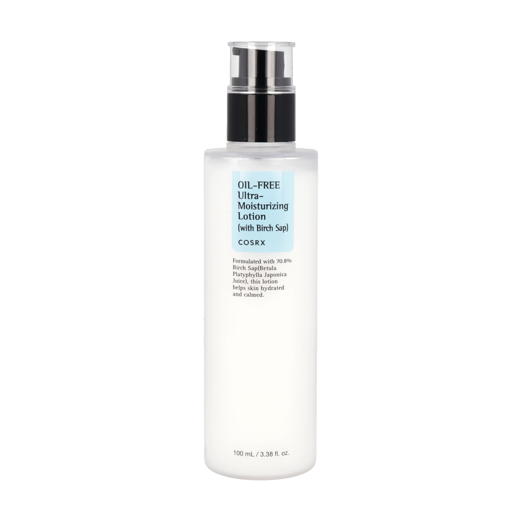 COSRX Oil-Free Ultra Moisturizing Lotion 100ml - Lightweight Hydrating Face Moisturizer for Oily & Acne-Prone Skin | Daily Skincare Routine, Post-Cleansing Hydration, Makeup Base Prep