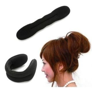 Inaaya Hair Puff Maker Set with Clip - Easy Bun Making Tool for Women & Girls (Black, 20g) - Perfect for Parties, Weddings & Everyday Hairstyles