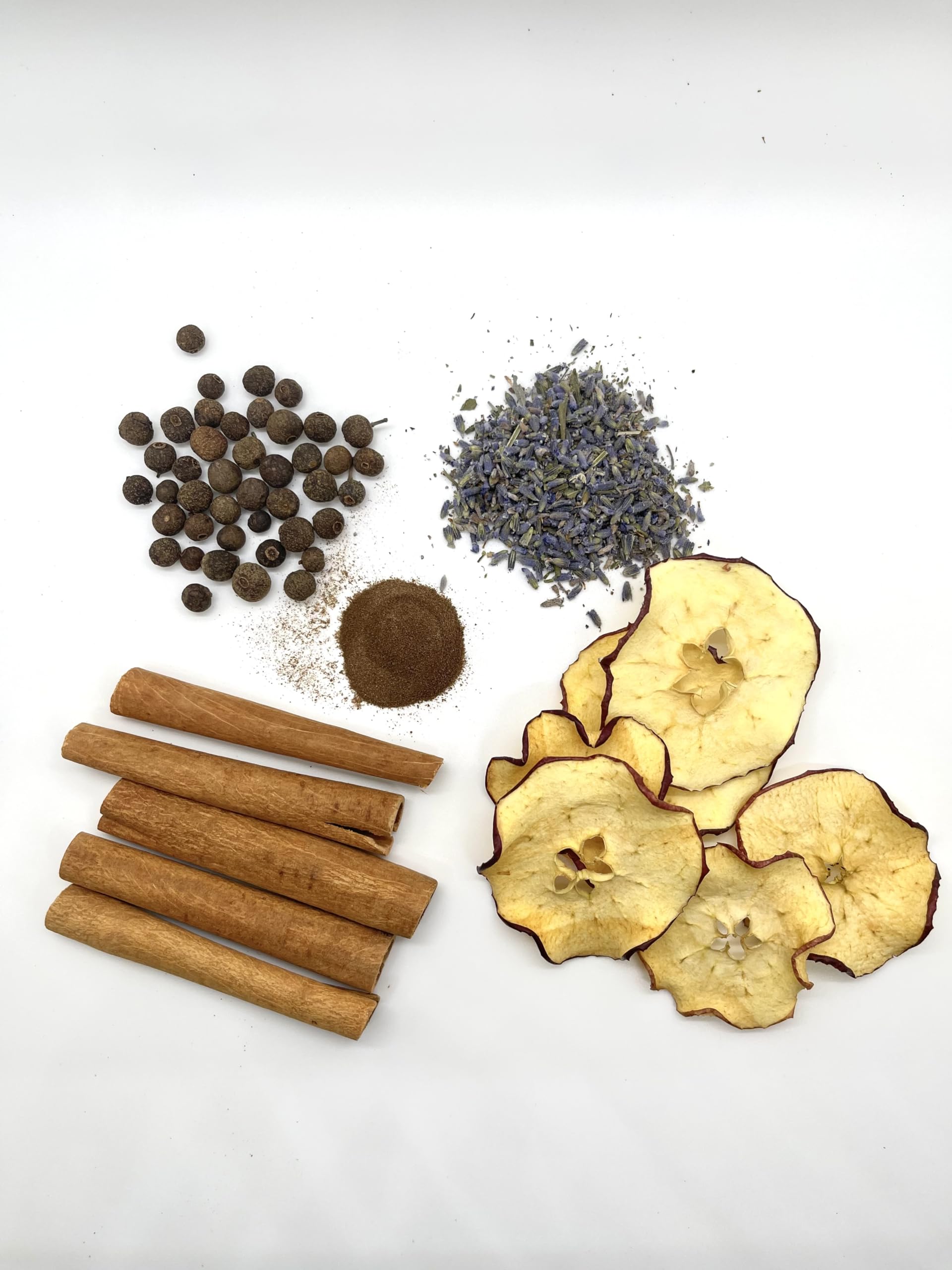 HerBlume 3oz Stovetop Potpourri Simmer Pot Kit - Non Toxic Natural Aroma with Apples, Lavender, Vanilla, Allspice & Cinnamon - Glass Stovetop Pot for Home, Office & Gift Baskets - Perfect for Relaxation, Aromatherapy & Holiday Decor