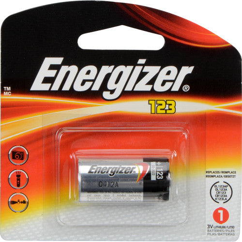 Energizer CR123A Lithium Batteries (2-Pack) - Long-Lasting Power for Flashlights, Cameras & Emergency Kits | High-Performance 3V Lithium Battery for Home Security & Outdoor Gear