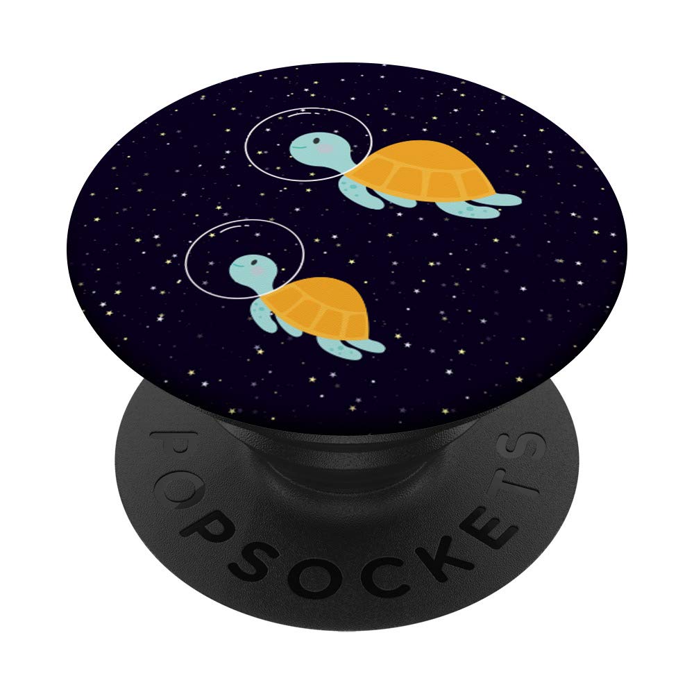 Adorable Sea Turtle Astronaut Mom & Baby PopSockets Phone Grip & Stand - Space-Themed Phone Accessory for iPhone, Samsung & Tablets - Perfect for Space Lovers & Ocean Conservation Supporters