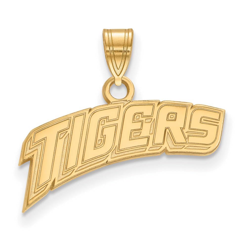 10k Yellow Gold LSU Small (1/2 Inch) Pendant - Perfect for Gifts, Graduation Jewelry & Tiger Fans Accessories