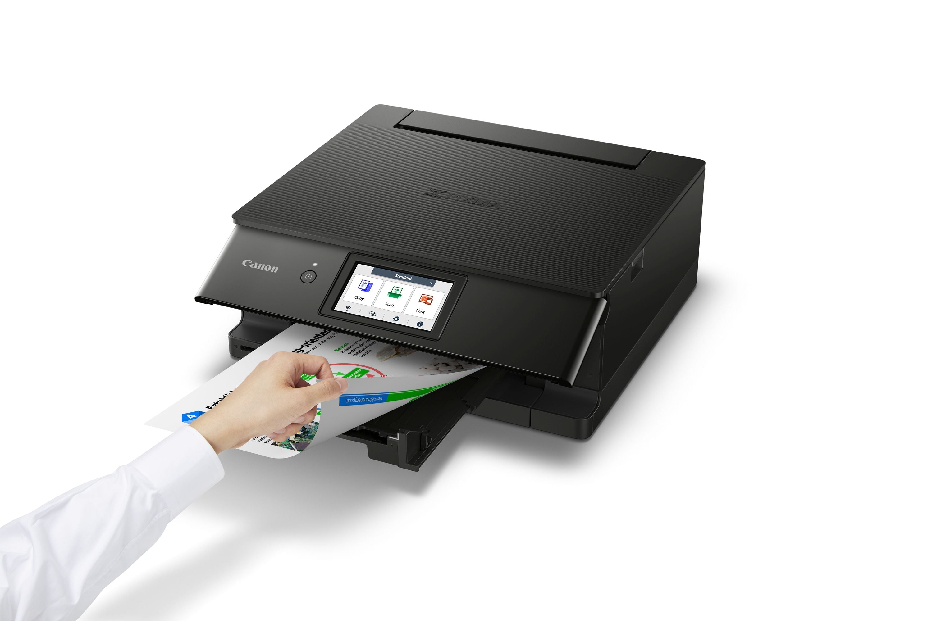 Canon PIXMA TS8870 Wireless All-in-One Color Printer with Scanner, Copier & Fax - Ideal for Home Office, School Projects & Photo Printing