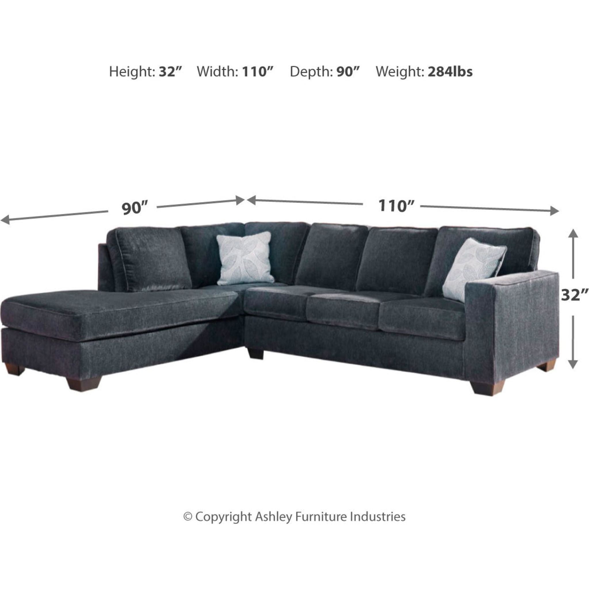 Altari 2-Piece Sleeper Sectional Sofa with Chaise Lounge - Convertible Sleeper Sofa Bed for Small Spaces, Living Room & Guest Room Furniture - Comfortable Modern L-Shaped Couch with Storage