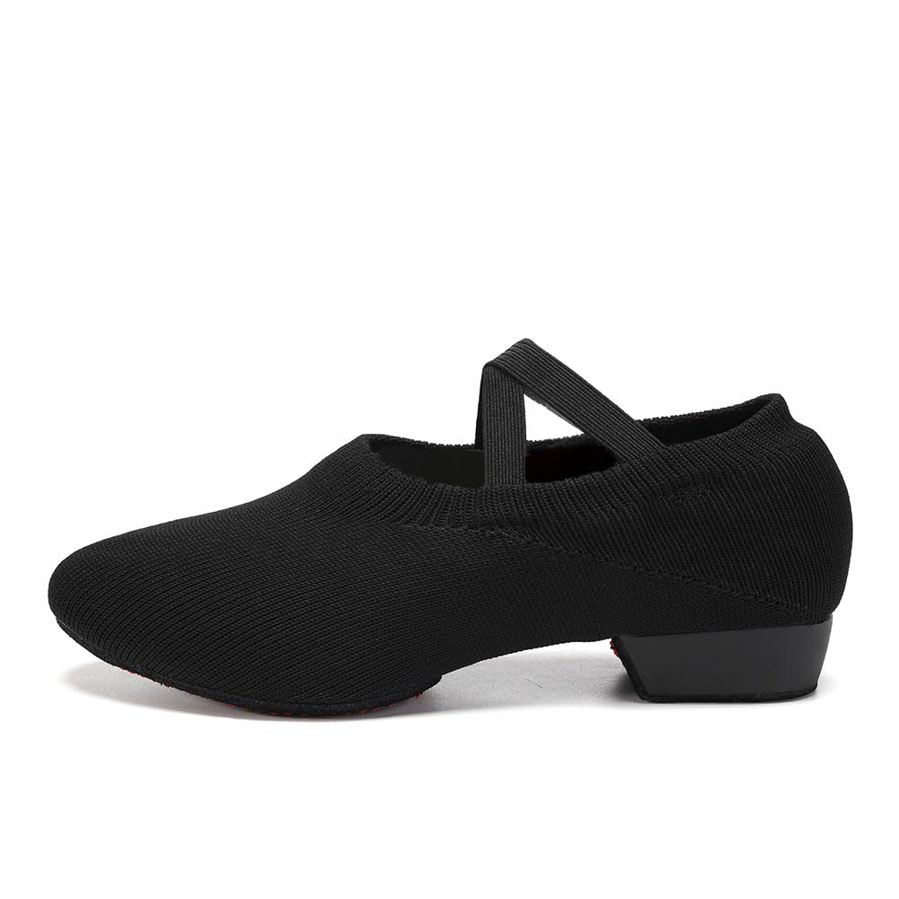 Women's Professional Ballroom Dance Shoes - Latin Salsa Practice Shoes with Non-Slip Sole for Dance Classes & Performances | Perfect for Beginners, Instructors & Social Dancing