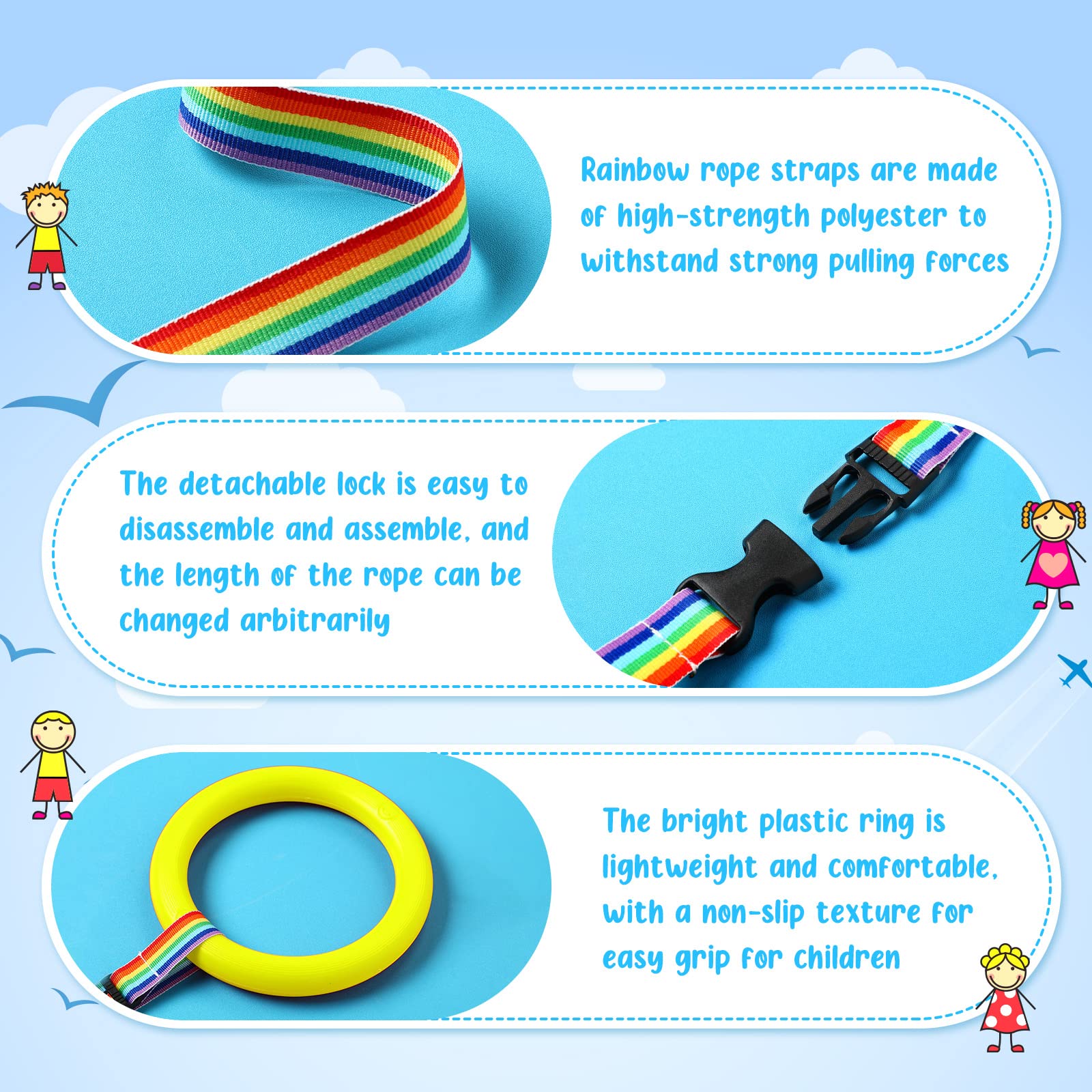 Toddler Walking Rope 12-Pack - Safety Preschool Rope for Daycare & Kindergarten - Outdoor Play & Field Trips