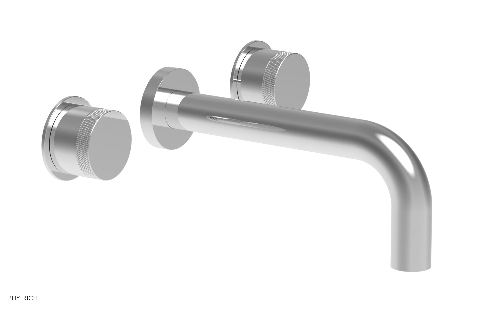 BASIC II Wall Mount Lavatory Set 230 11 - Modern Bathroom Sink Faucet for Small Spaces, Perfect for Apartments & Powder Rooms