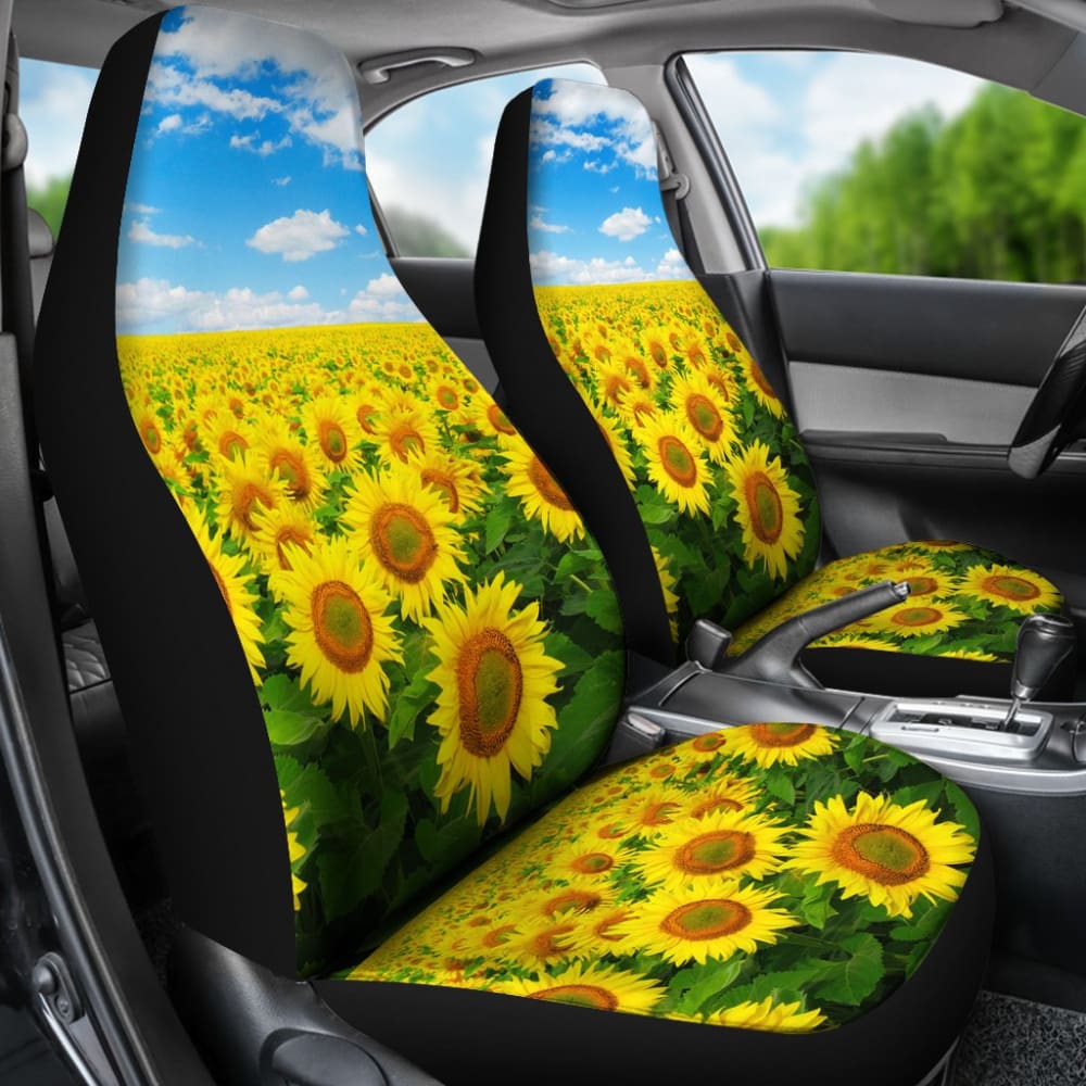 Premium Sunflower Lovers Car Seat Covers - Soft & Durable Auto Accessories for Cars, Trucks & SUVs - Perfect for Road Trips, Daily Commutes & Gift Giving
