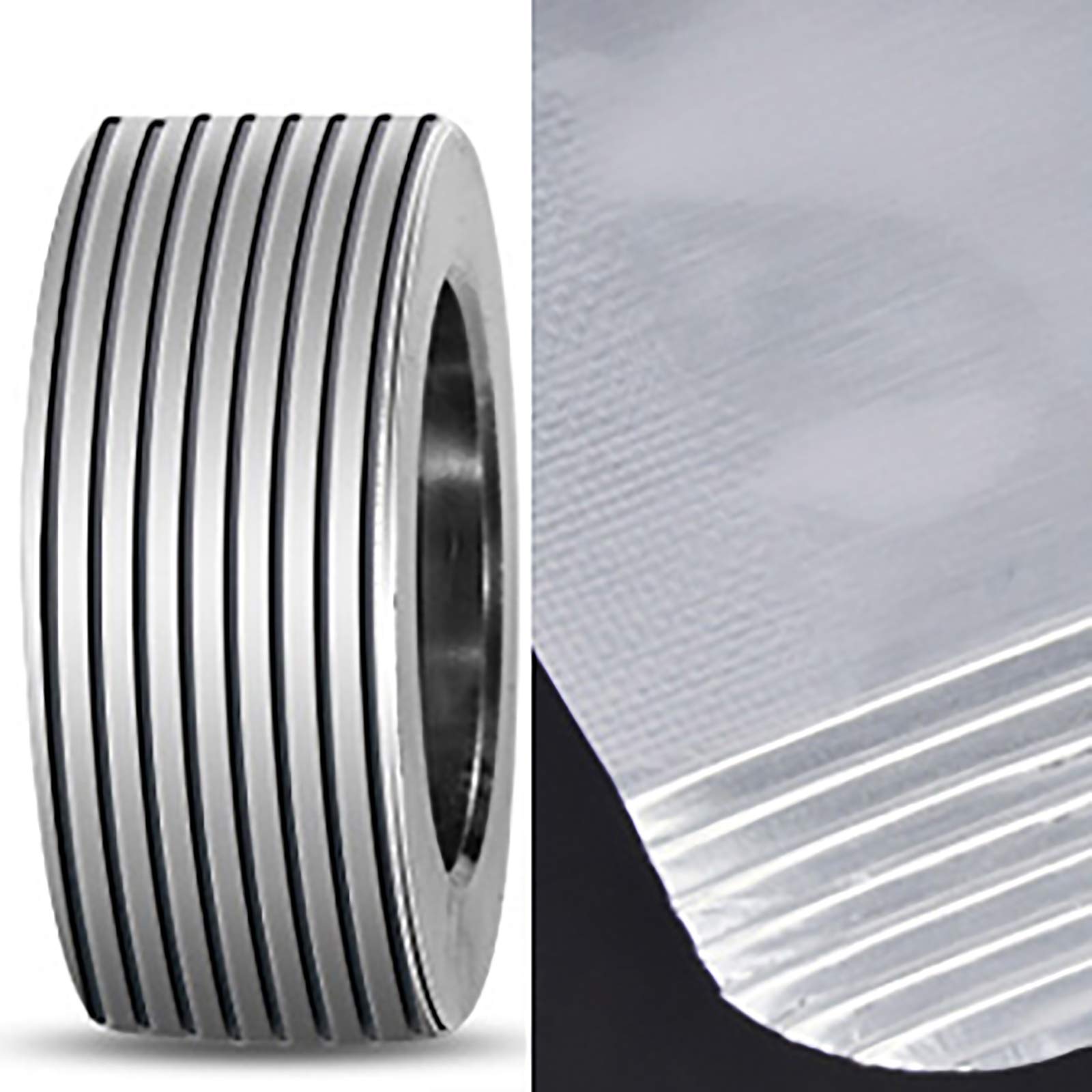 Sealing Wheel for Continuous Sealing Machine - Striped Wheels Replacement Parts | Industrial Packaging Equipment Accessories for Food, Medical & Cosmetic Sealing