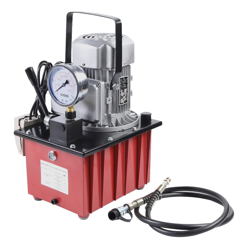 750W Electric Hydraulic Pump 10152 PSI Single Acting Hydraulic Power Unit - Hydraulic Power Pack for Punching Machines, Bending Machines, Jack Splitters | Industrial Equipment, Automotive Repair, Construction Tools