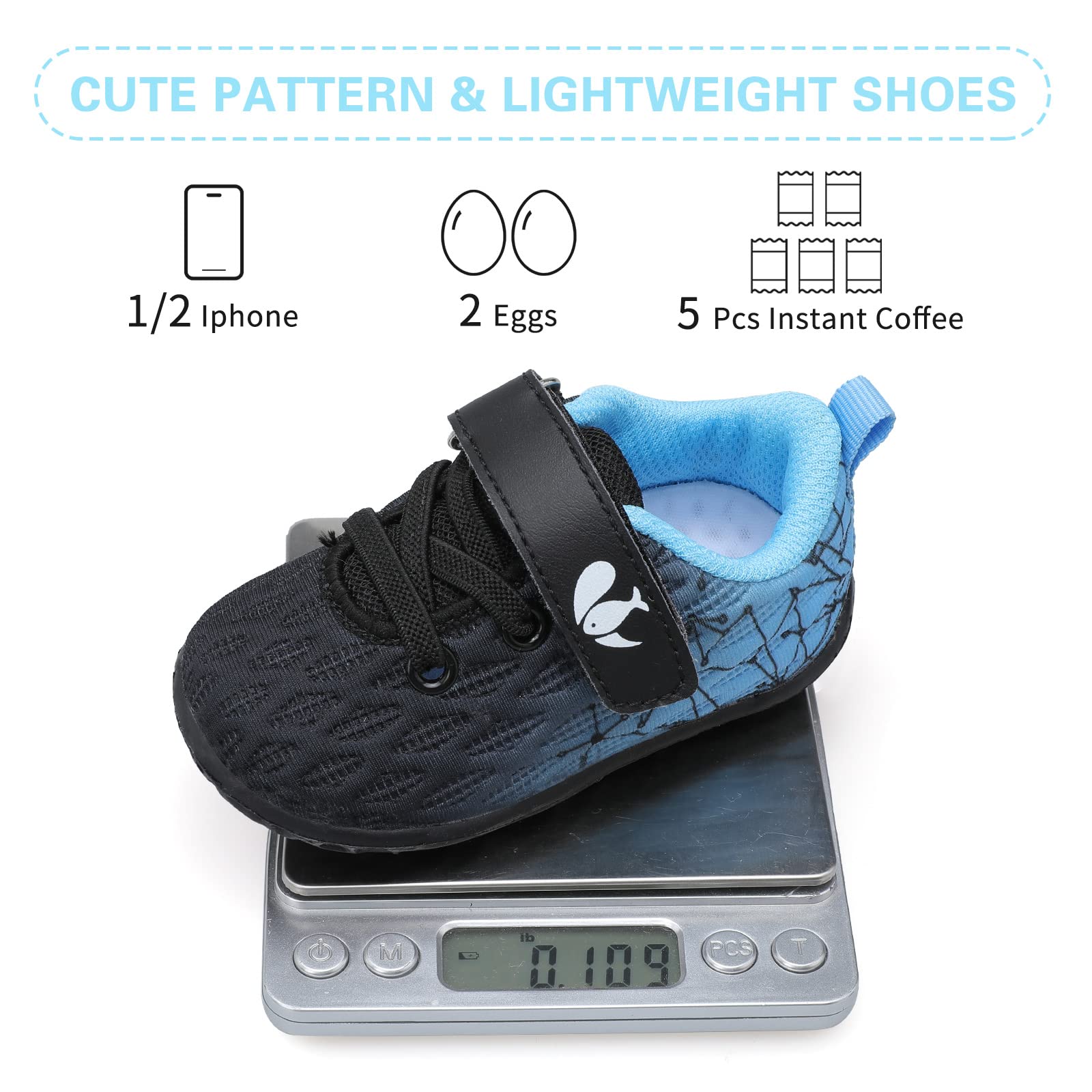 FEETCITY Baby Sneakers for Boys & Girls - Soft First Walking Shoes for Infants, Non-Slip Toddler Slip-On Shoes - Perfect for Newborn Crib, Playtime & Outdoor Activities