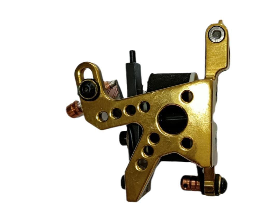 Golden Heavy Duty ITT Coil Tattoo Gun Machine - Dragon Style Professional Tattoo Equipment for Artists & Beginners | Perfect for Sleeve, Tribal & Detailed Tattoo Work