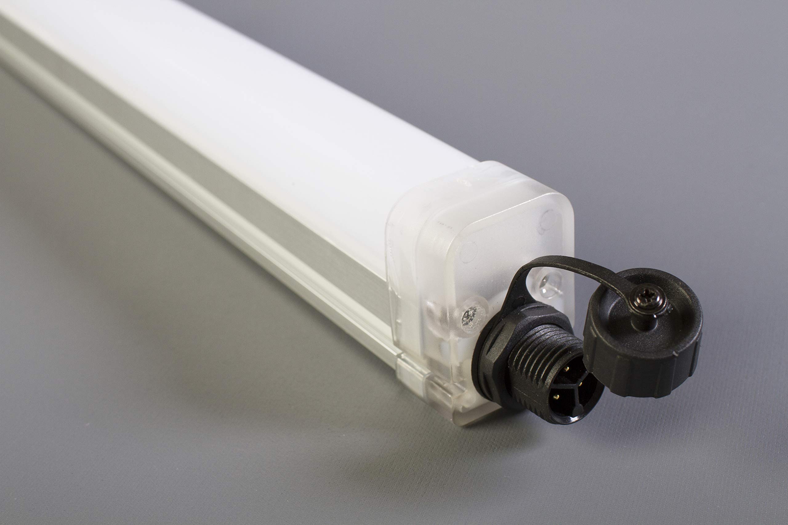 2 Pack 4FT Waterproof 30W TRIPROOF LED Light Tubes - Durable Outdoor Lighting for Parking Lots, Car Washes, Garages & Commercial Use