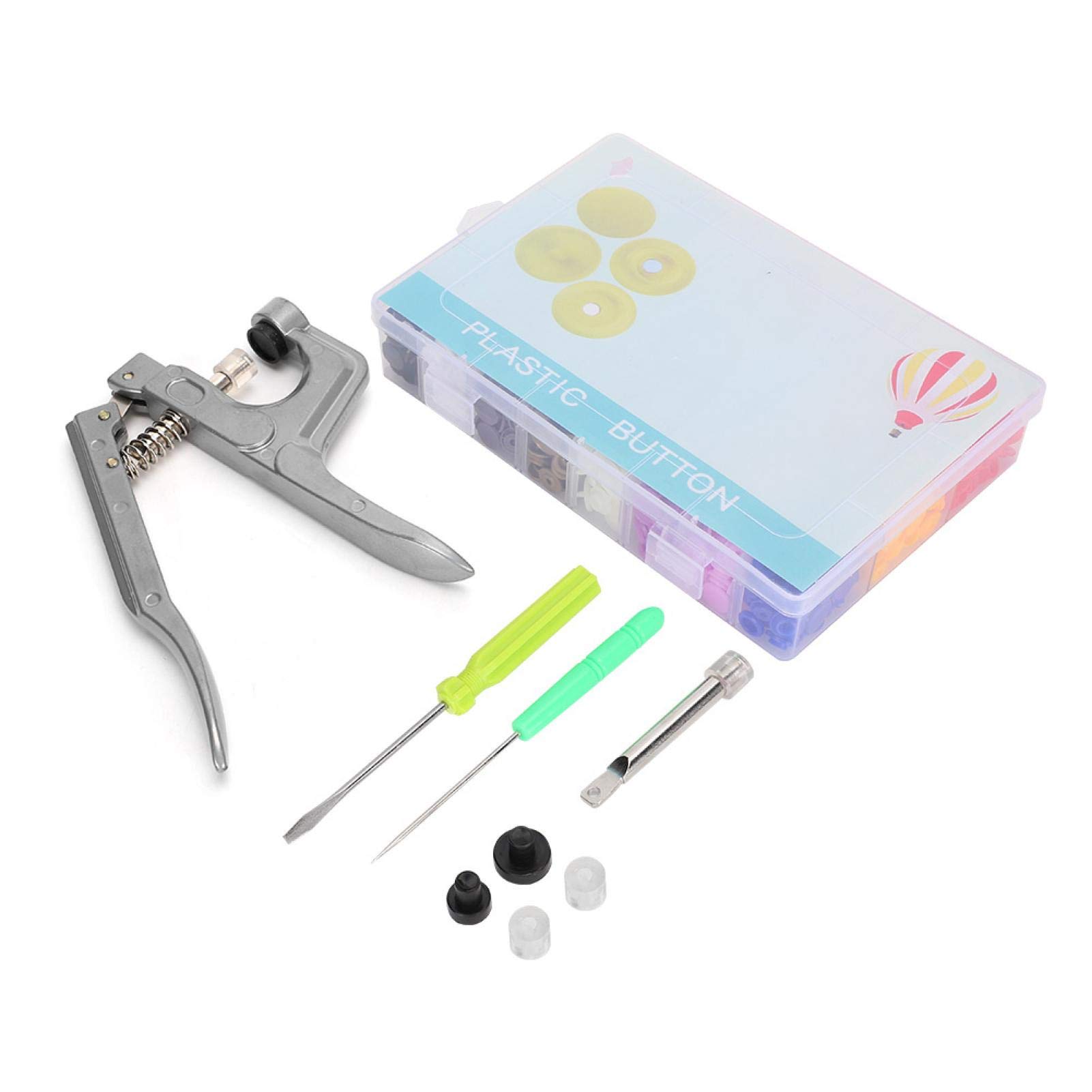 Hand Press Pliers with Box - Resin Press Stud Set for Eco-Friendly Bags, Document Bags, Answer Bags & Umbrellas | DIY Crafting, Sewing & Repair Tool Kit
