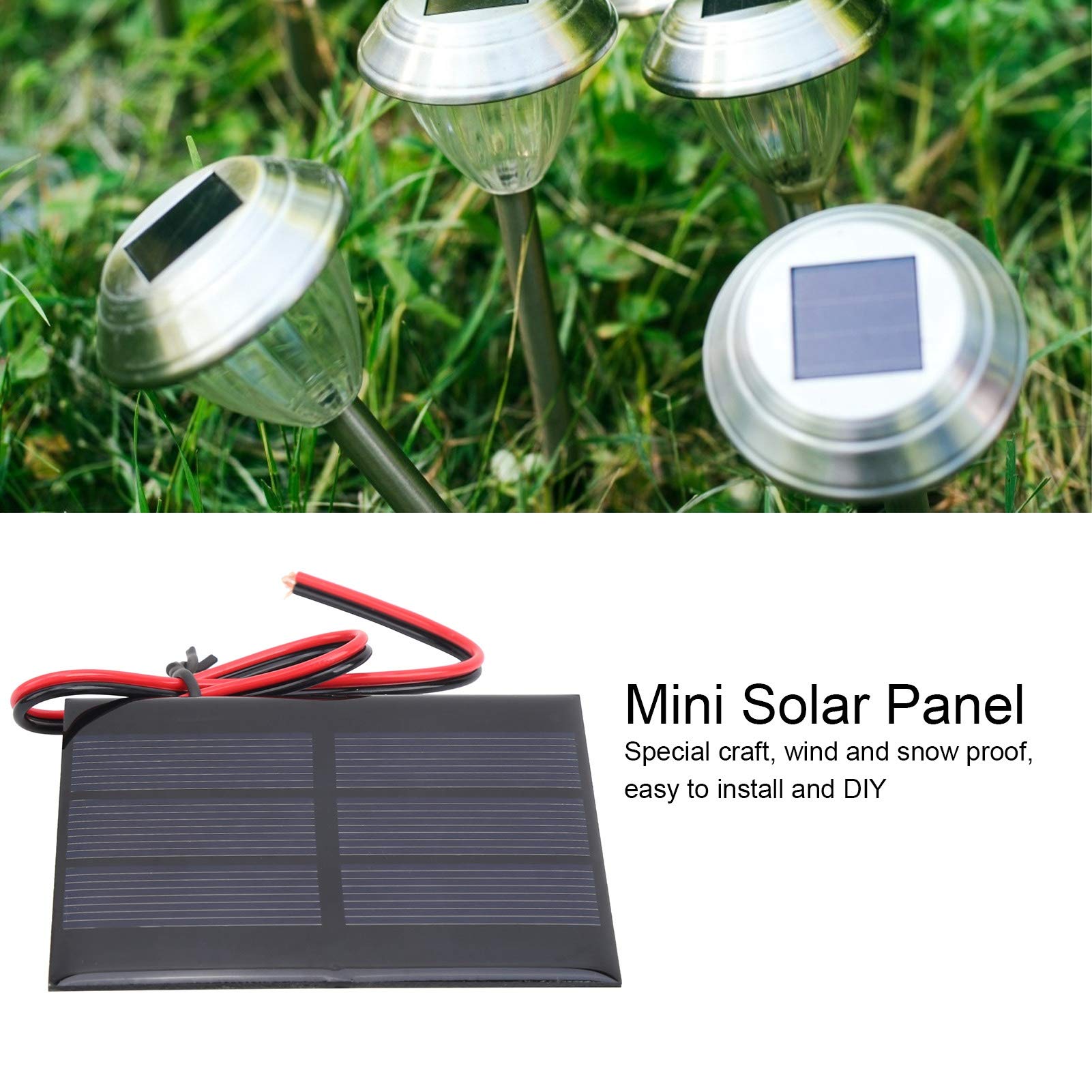 Portable Solar Panel Charger - 5pcs 1.5V Mini Solar Panels for Phone Charging, Flashlights & Landscape Lights - Ideal for Outdoor Camping, Emergency Power & Garden Lighting