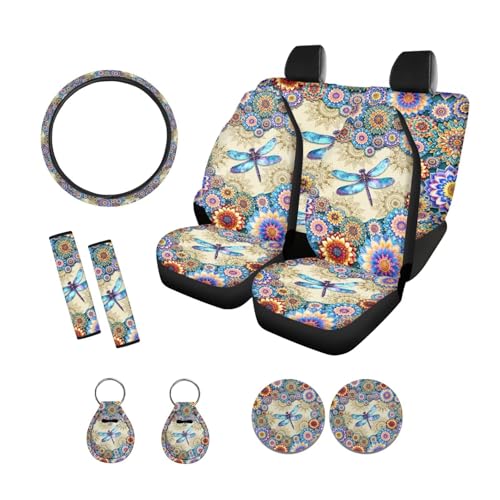 Vibrant Boho Mandala Dragonfly