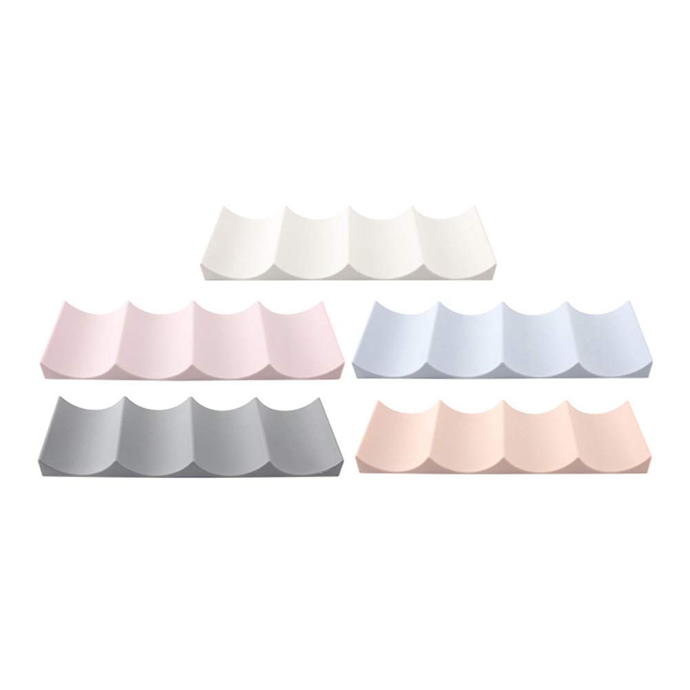 DOITOOL Stackable Silicone Water Bottle & Wine Glass Holder Mat - Non-Slip Can Rack Organizer for Tabletop, Cupboard, Bar Display (Perfect for Home, Office, Restaurant Use)
