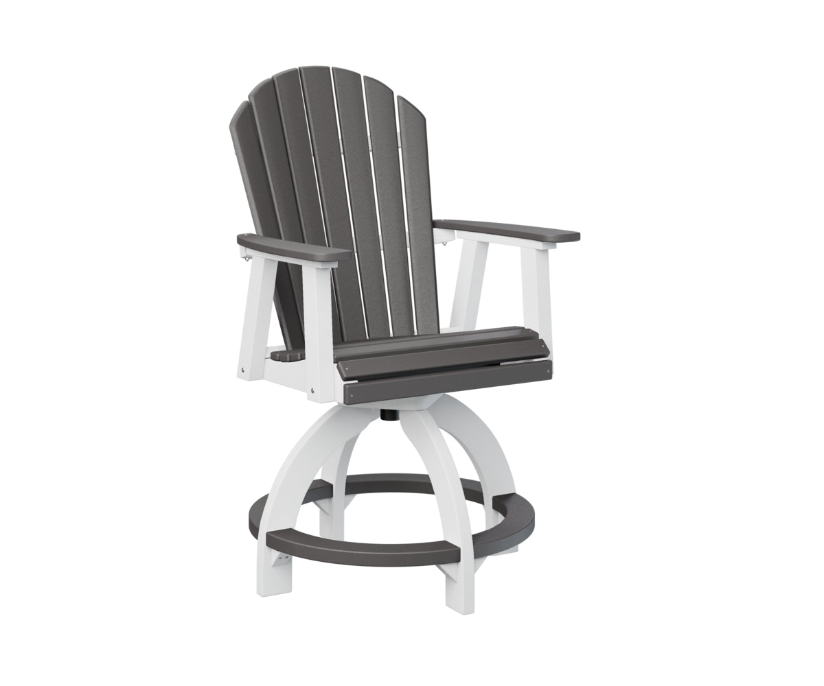 Berlin Gardens Comfo Back Swivel Counter Chair - Adjustable Height Bar Stool for Kitchen Island, Breakfast Nook & Home Decor - Comfortable Modern Seating for Dining & Entertaining