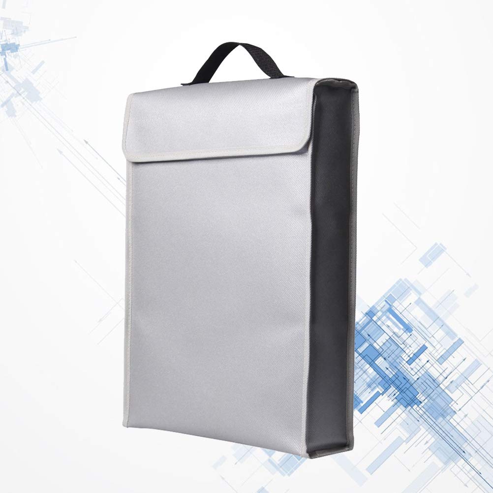 Waterproof Fireproof Document Bag - A4 Fire Resistant Waterproof Pouch for Files, Passports, Money - Ideal for Travel, Office, Emergency Protection & Storage