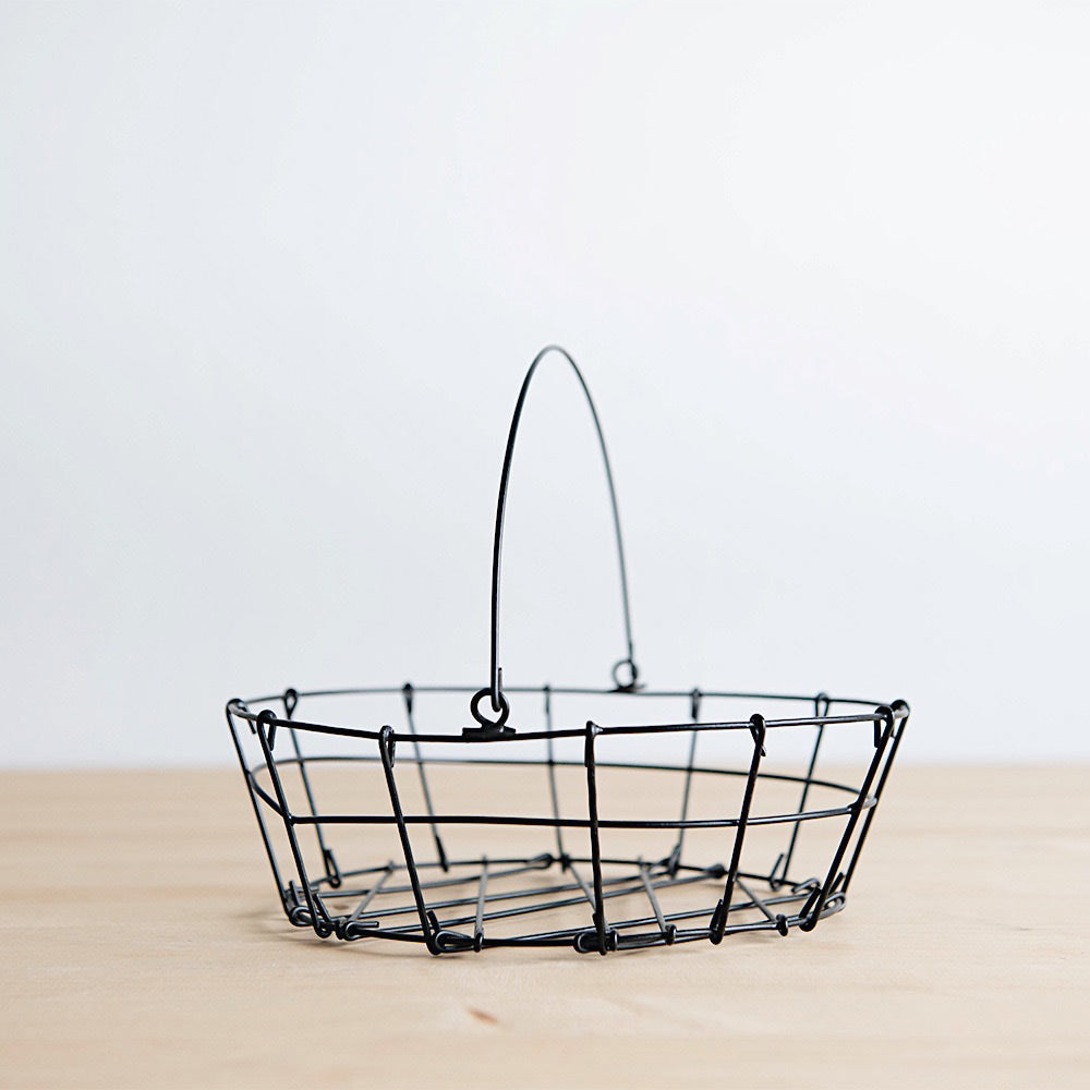 Round Wire Storage Basket - Versatile Organizer for Home, Office & Closet - Perfect for Toys, Books, Laundry & More
