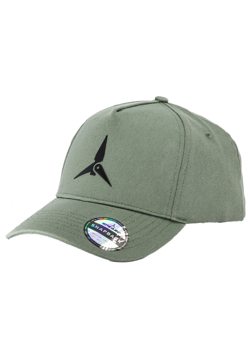 Spearo Snapback Cap with Raised Flopper Design - Adjustable Flat Bill Hat for Fishing, Hunting & Outdoor Adventures - Perfect for Anglers and Outdoor Enthusiasts
