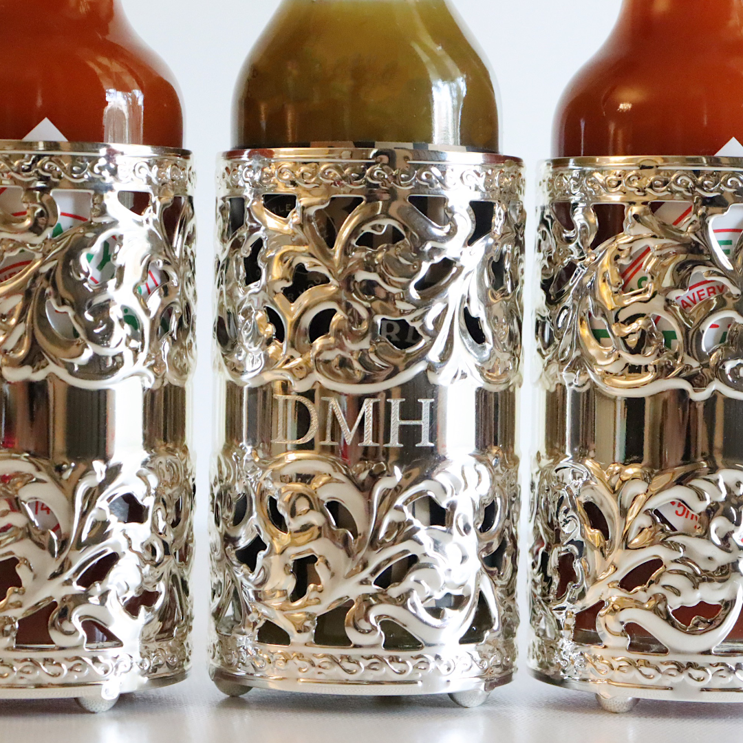 Antique Style Silver Plated Queen Anne Condiment Holder - Elegant Tableware for Fine Dining & Entertaining