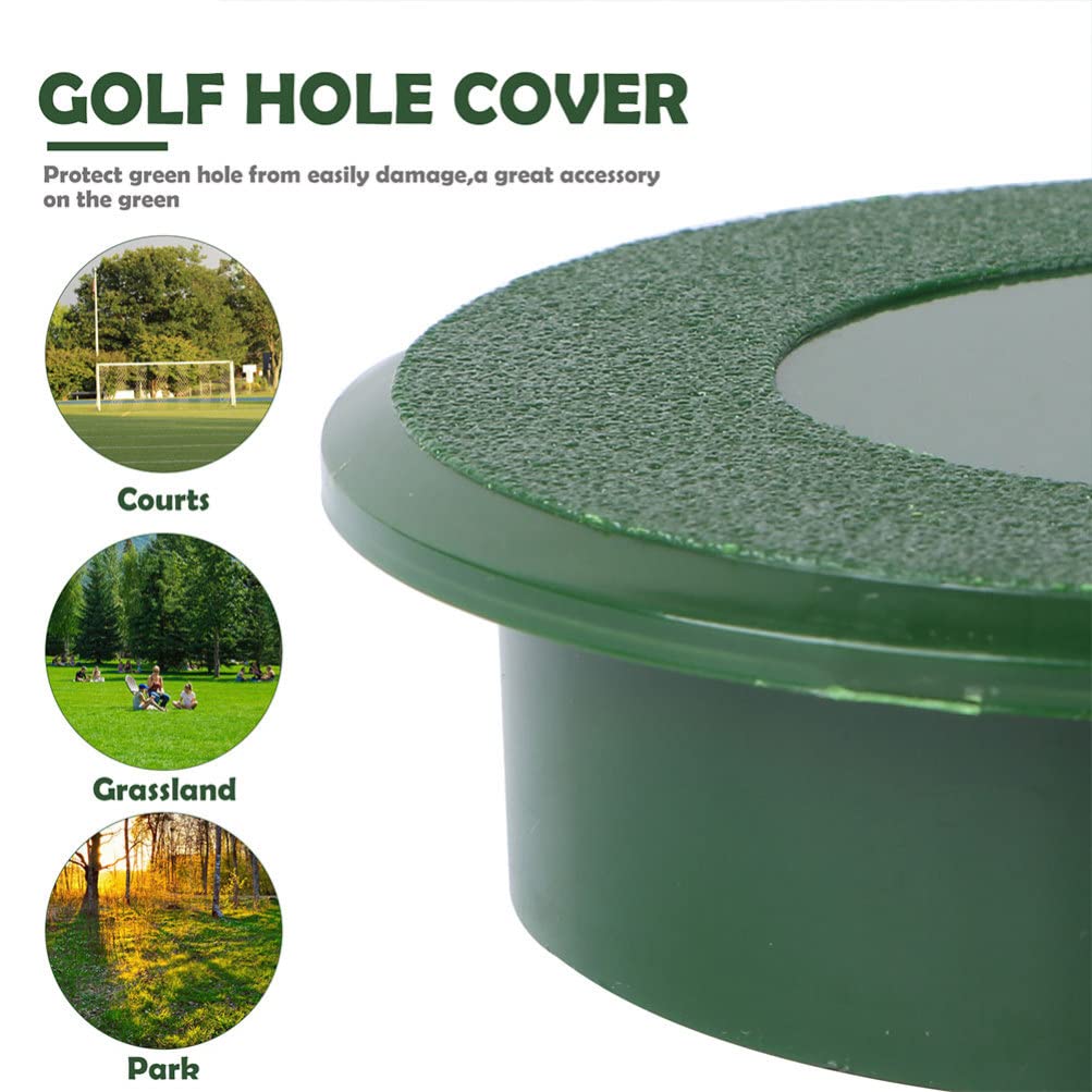 2Pcs Golf Hole Cup Covers - Durable Golf Practice Training Aids with Lid for Putting Greens, Yard, Garden & Backyard | Perfect for Outdoor Golf Training & Fun Activities
