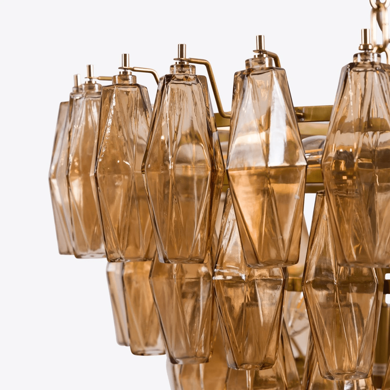 Elegant Asti Murano Glass Chandelier - Handcrafted Italian Lighting Fixture for Dining Room & Living Room Decor