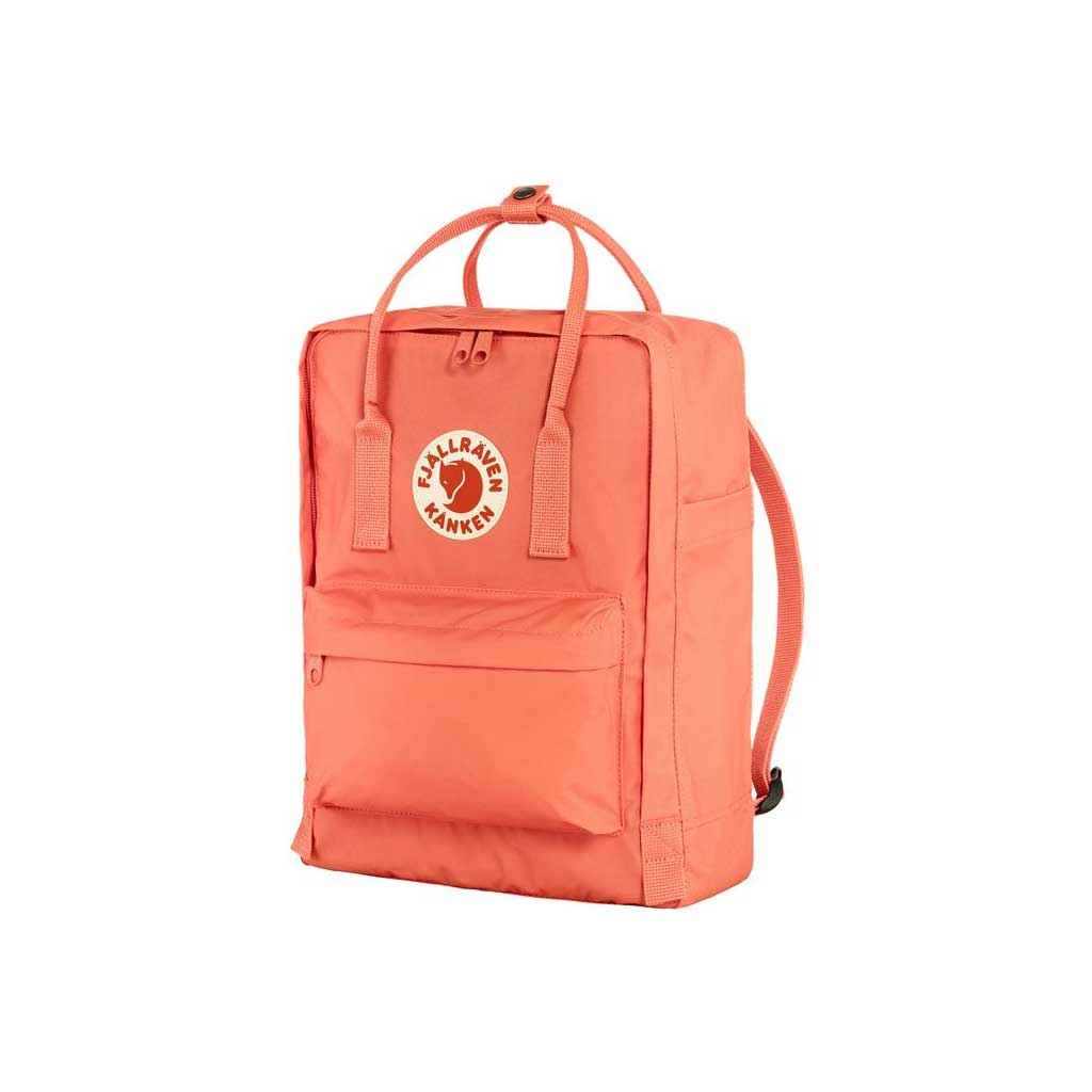 Fjallraven Kanken Backpack Coral Pink - Lightweight Durable School & Travel Laptop Backpack for Women & Men - Perfect for College, Hiking, and Everyday Use