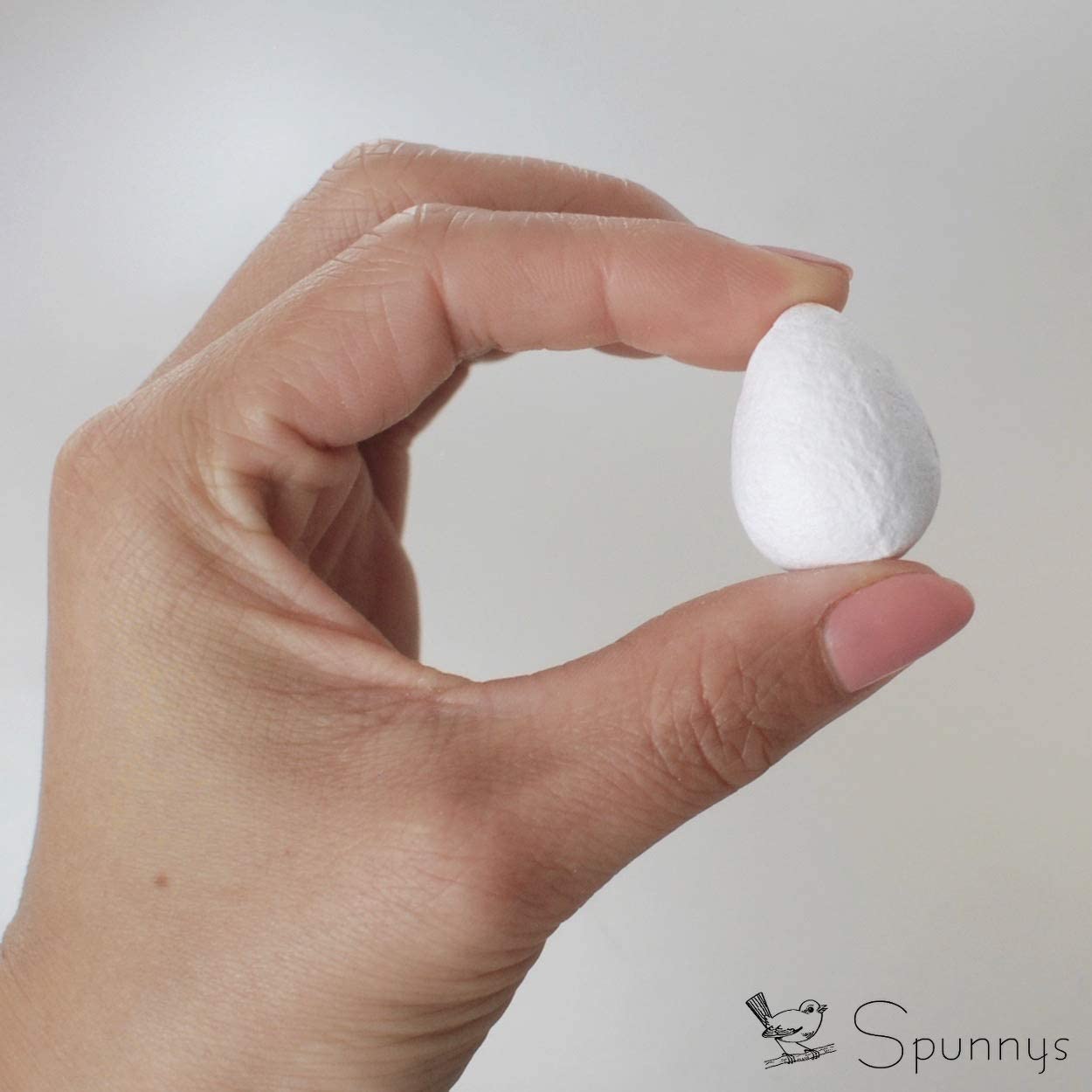 30mm Spun Cotton Easter Eggs - 22-Piece Bulk Pack for DIY Crafts, Party Decorations & Easter Basket Fillers - SPUNNYS