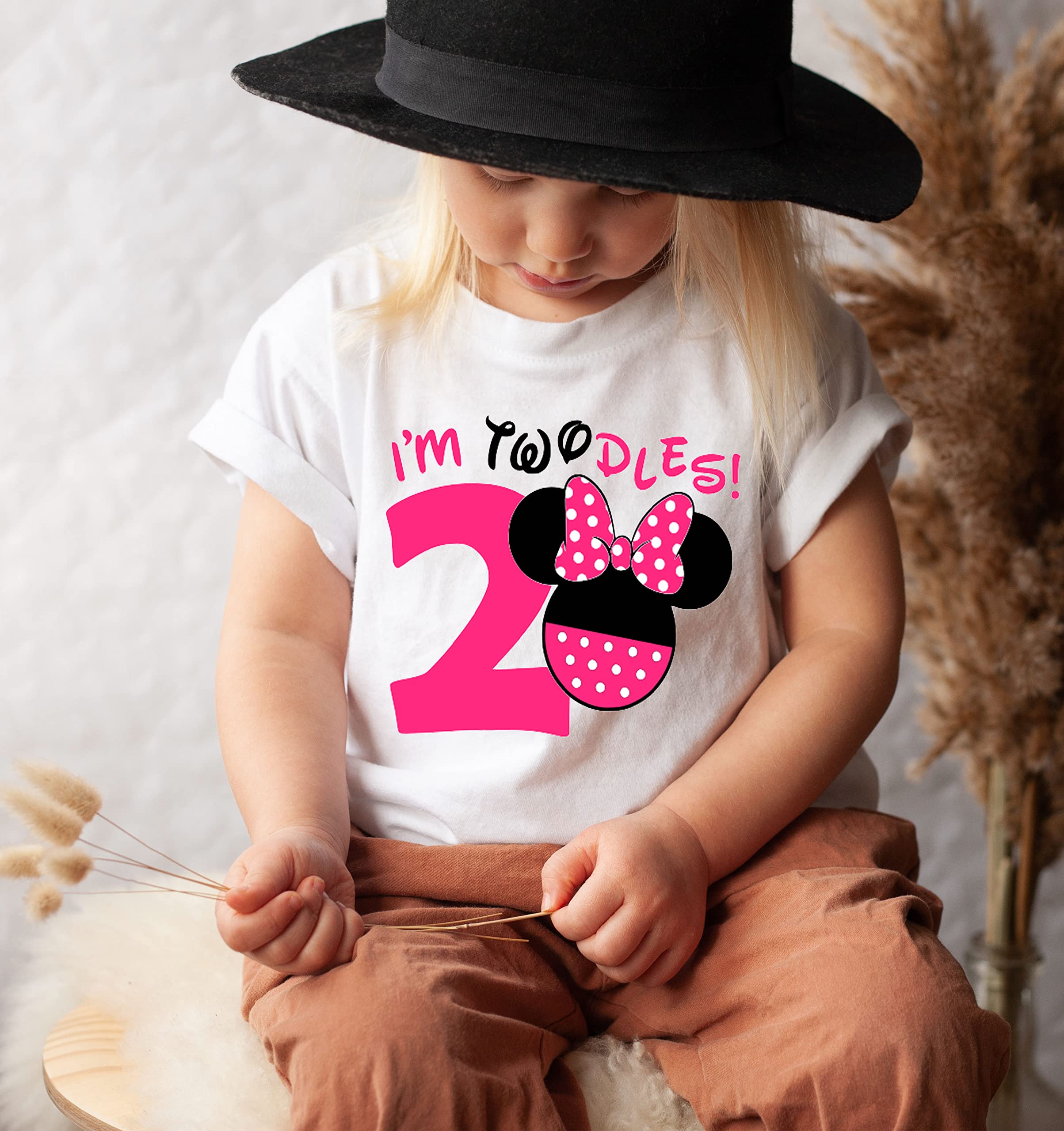 Minnie Mouse Birthday Shirt for Girls - 2nd & 3rd Birthday Outfit with Oh Twodles Design - Toddler Girl's Party Dress (18 Months) - Perfect for Birthday Parties, Photo Shoots & Special Celebrations