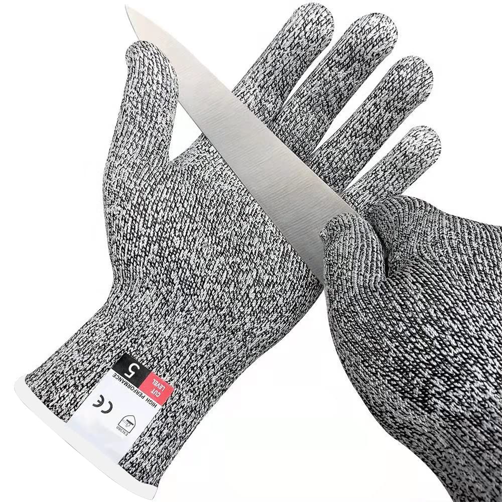 Cut Resistant Gloves - Level 5 Protection for Kitchen Safety, Oyster Shucking, Cooking, Fishing & Gardening | Durable Anti-Slash Gloves for Chefs, Fishermen & Gardeners | Perfect for Food Prep, Outdoor Activities & DIY Projects