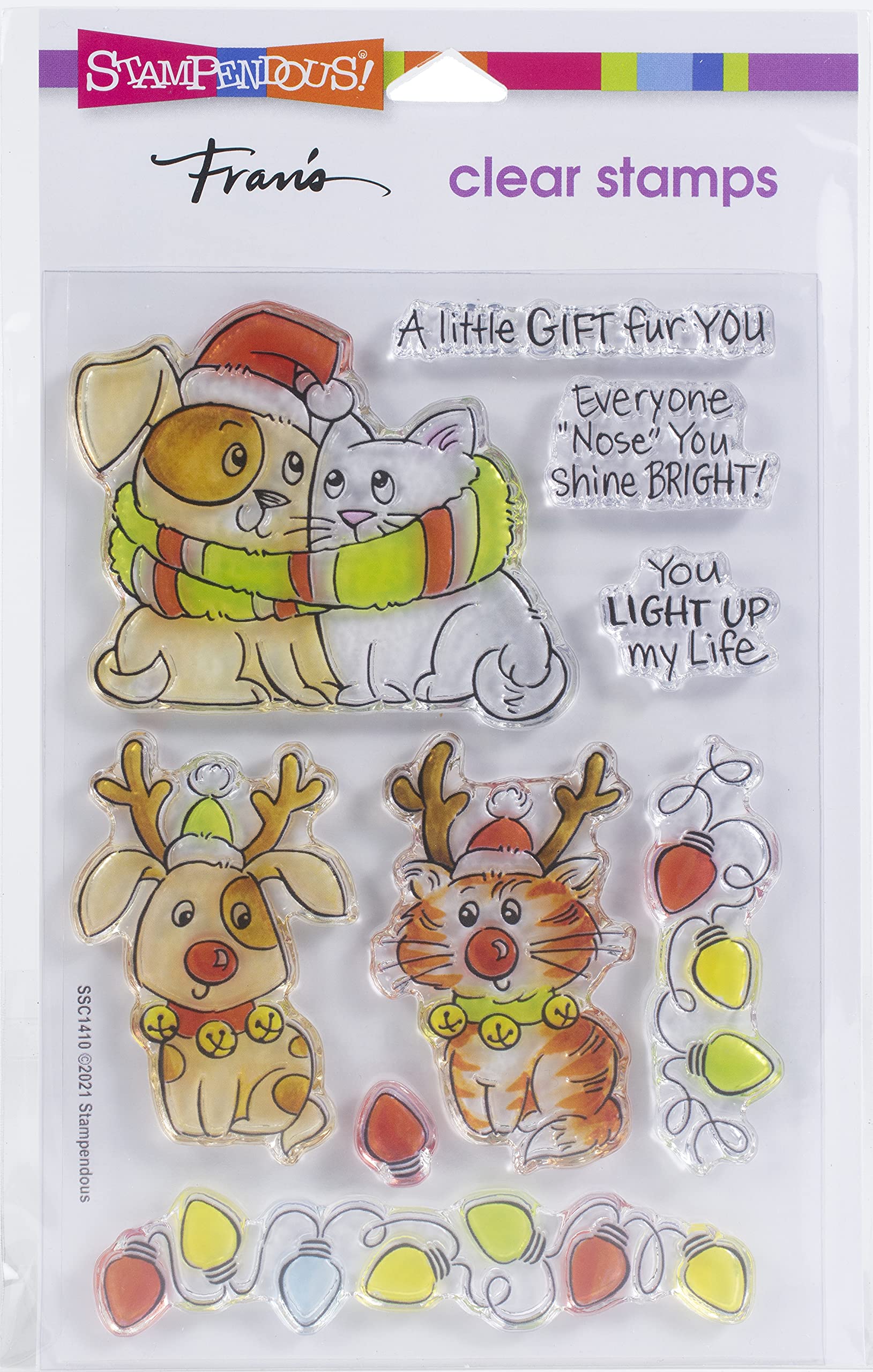 Stampendous Clear Stamps STAMPND BRIGHTNOSE - Bright Nose Frame for Scrapbooking, Card Making & DIY Crafts | Perfect for Greeting Cards, Journals & Home Decor Projects