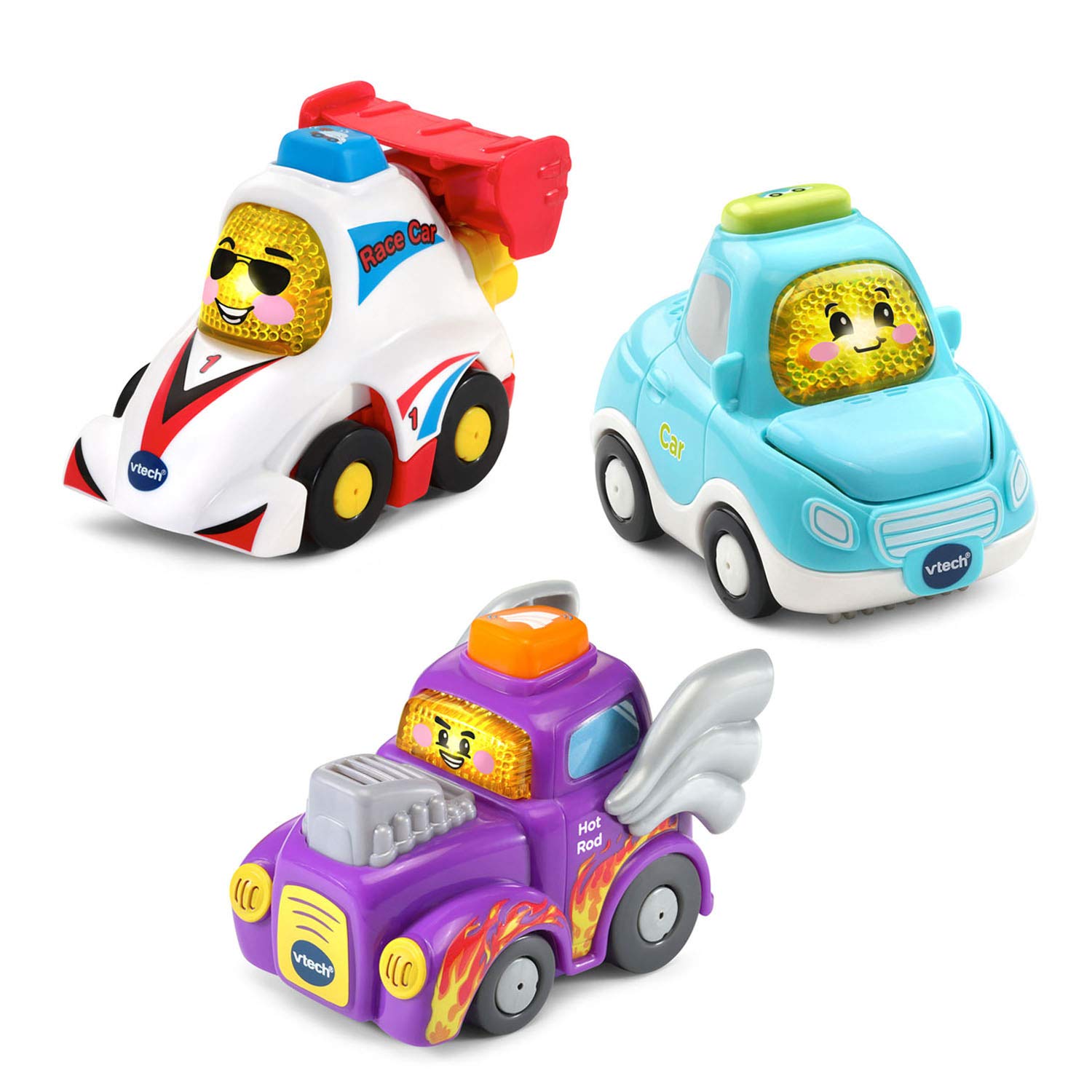 VTech Go! Go! Smart Wheels Racer Vehicle Pack - Interactive Learning Toy Cars for Toddlers & Kids - Perfect for Playtime, Early Education & STEM Development