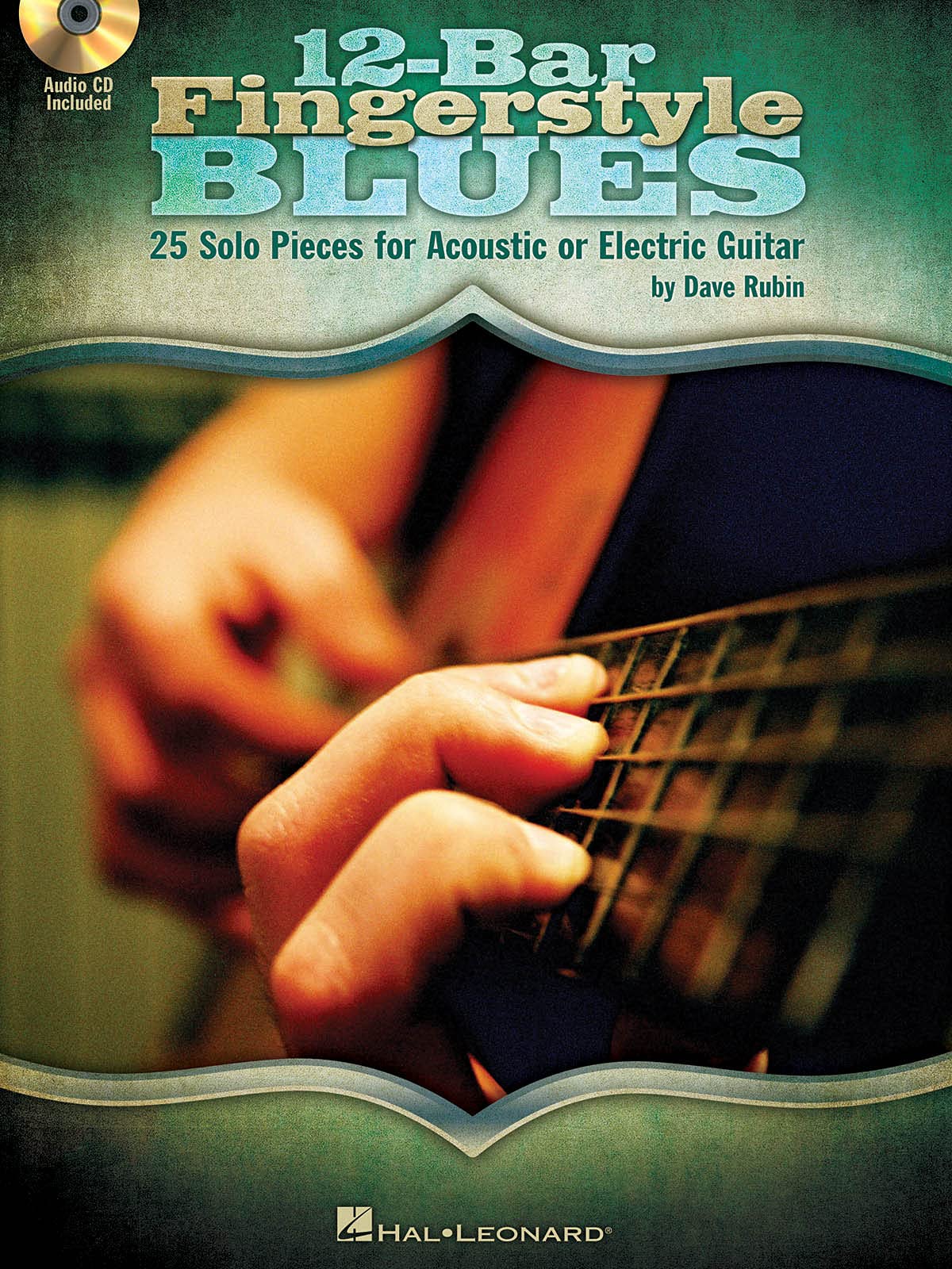 12-Bar Fingerstyle Blues Guitar Book - 25 Solo Pieces for Acoustic & Electric Guitar with Online Audio - Perfect for Blues Practice, Performances & Music Lessons