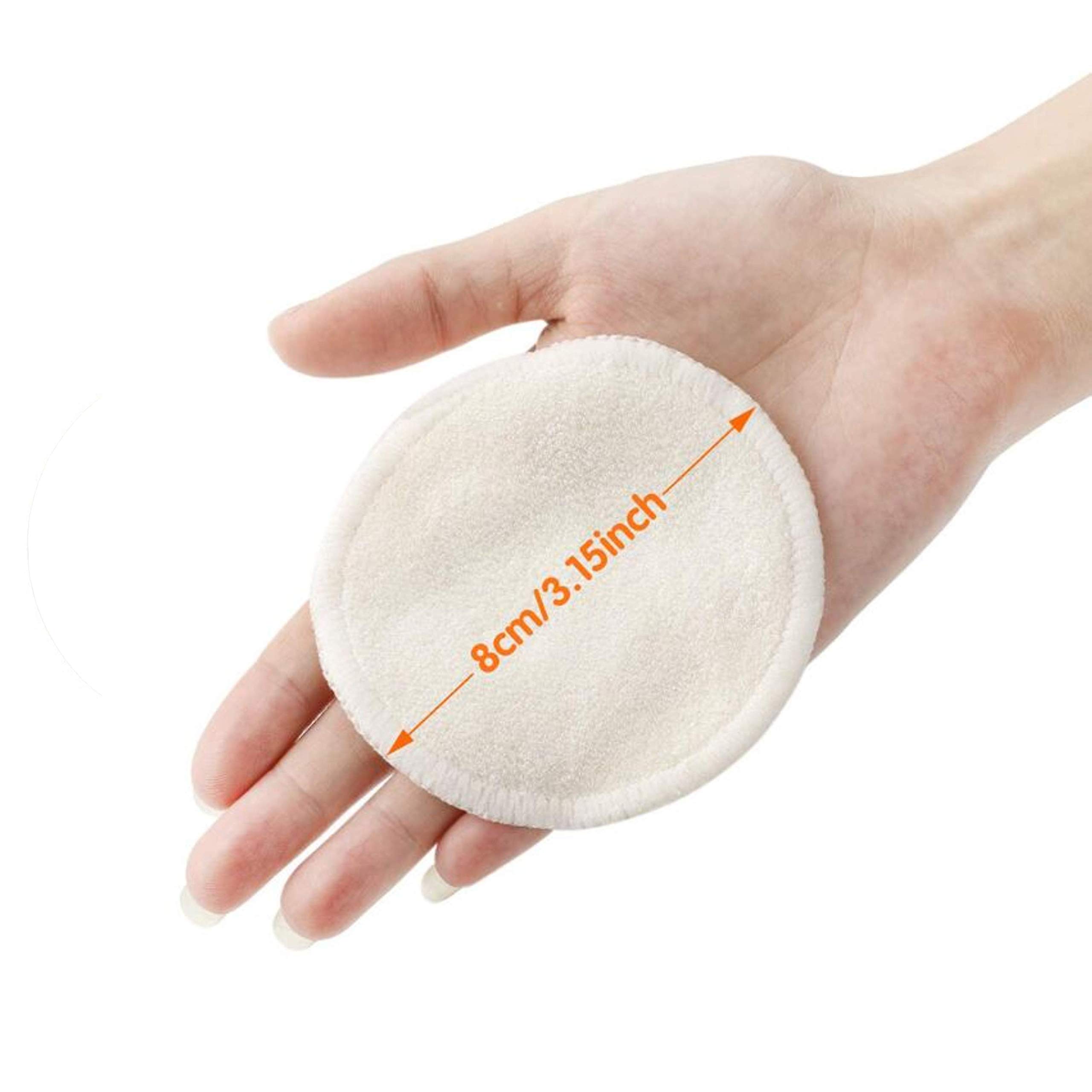 15 Pack Reusable Makeup Remover Pads with Washable Laundry Bag | Eco-Friendly Cotton Rounds for Toner & Skincare | Perfect for Travel, Daily Cleansing & Zero Waste Beauty Routine