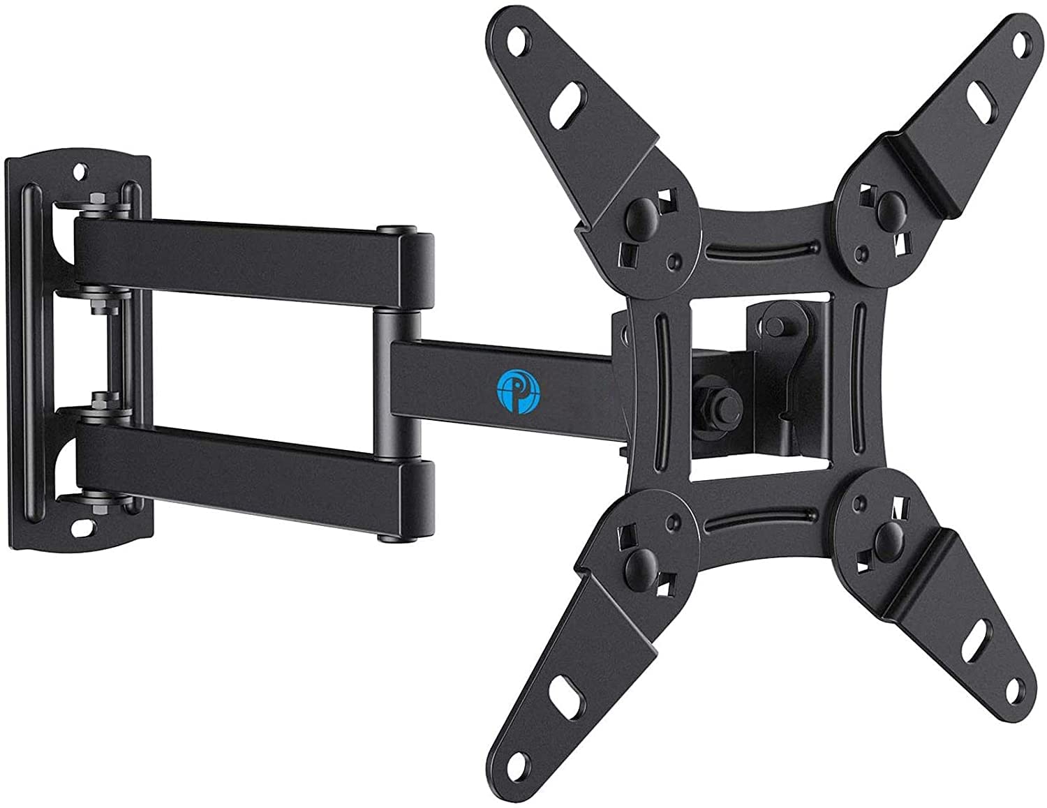Pipishell Full Motion TV Wall Mount Bracket - Swivel Tilt Extension Rotation for Echo Show 21/15 & 13-42 Inch LED LCD Flat/Curved TVs & Monitors - Max VESA 200x200mm, 44lbs - Perfect for Living Room, Bedroom & Office Setup