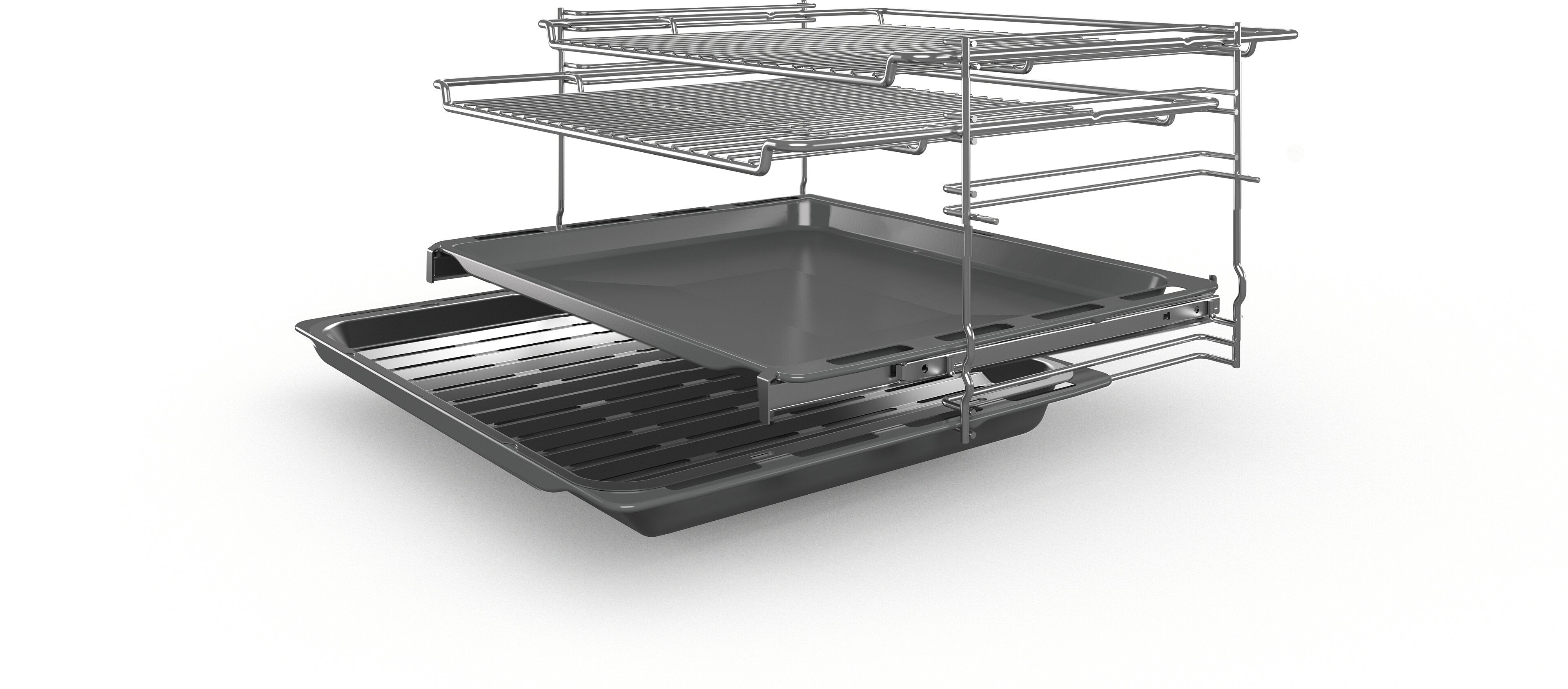 Bosch Series 6 60cm Freestanding Pyrolytic Induction Oven Stove HLS79R351A - Perfect for Modern Kitchens, Baking & Family Cooking