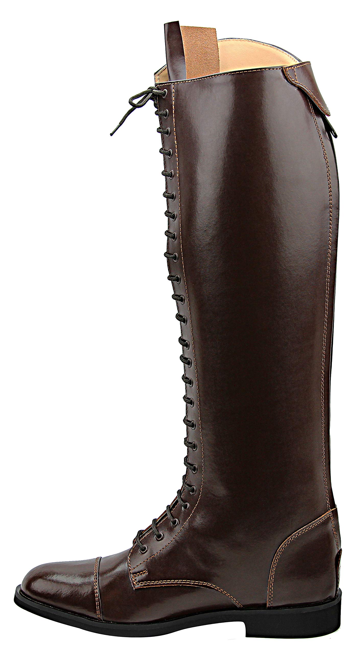 Women's Florence Field Equestrian Riding Boots - Stylish Brown Leather Horseback Riding Boots for Ladies | Perfect for Horseback Riding, Country Outings & Fashion Wear