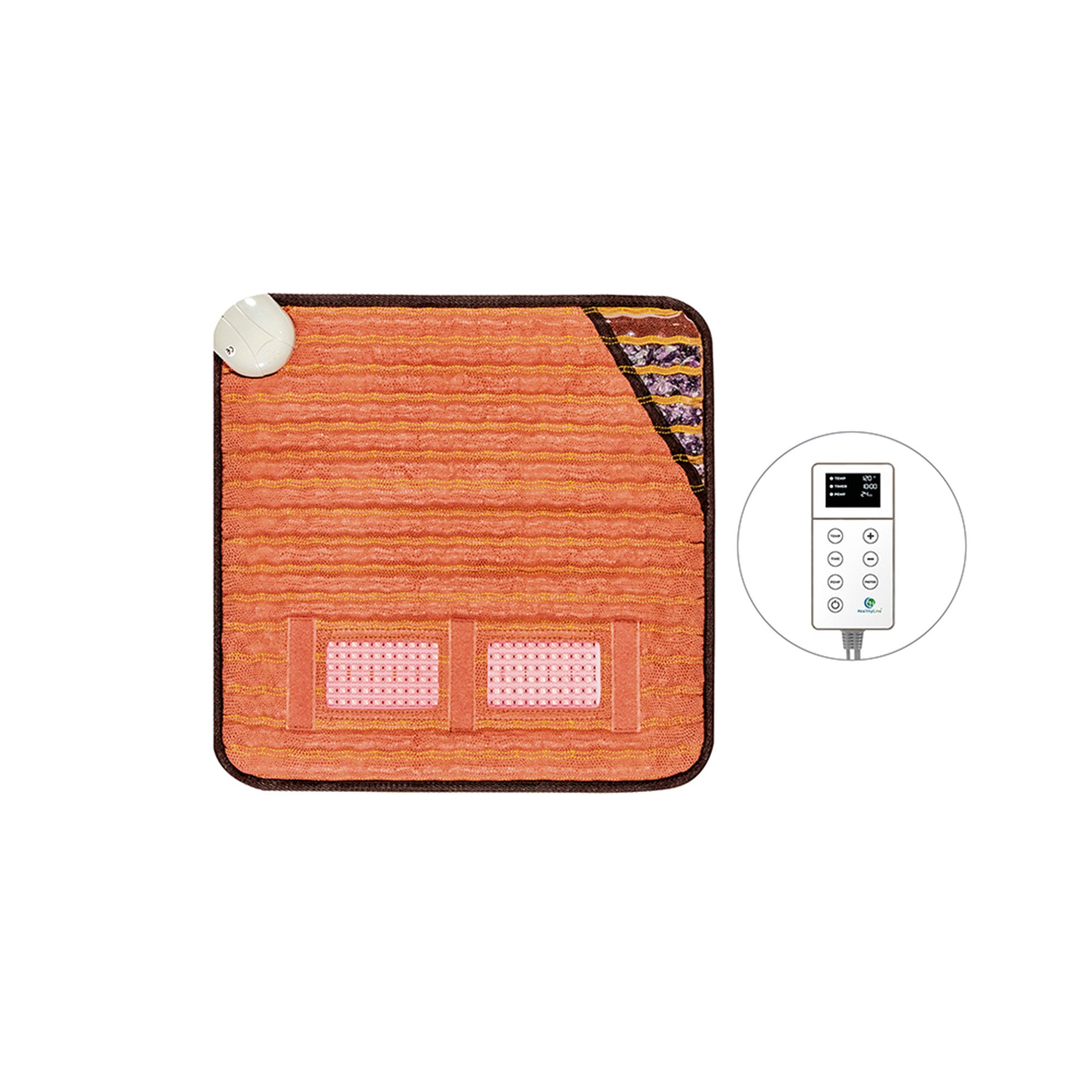 HealthyLine TAO Mat Small 1818 - PEMF Therapy Mat with Photon Matrix Technology for Pain Relief & Relaxation | Perfect for Home Use, Yoga, and Meditation