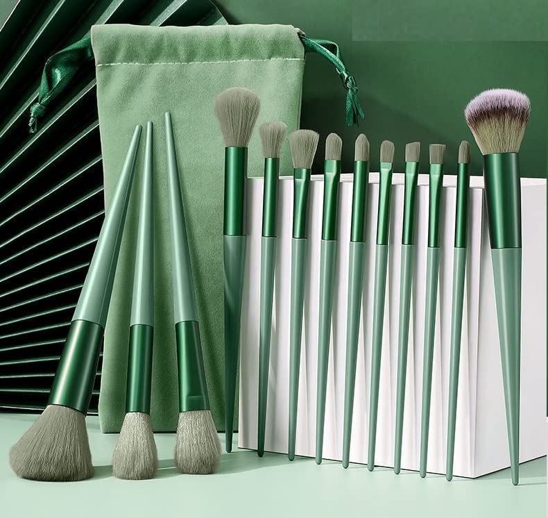 Professional Clefairy 13-Piece Makeup Brush Set - Foundation Brush, Eyeshadow Brush & Travel Brushes for Beginners & Enthusiasts | Perfect for Everyday Makeup & On-The-Go Beauty
