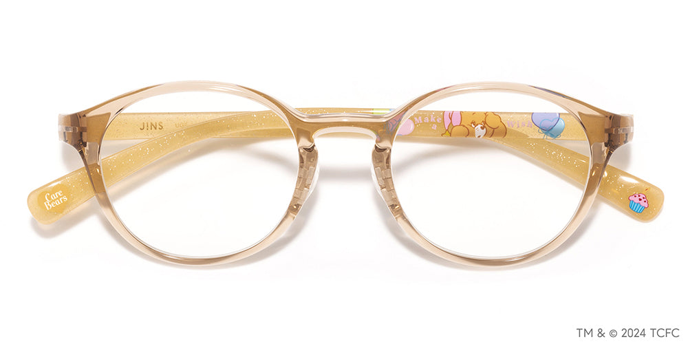 JINS x Care Bears Birthday Bear Glasses - Cute & Stylish Eyewear for Kids & Adults - Perfect for Birthday Gifts, Cosplay & Everyday Wear