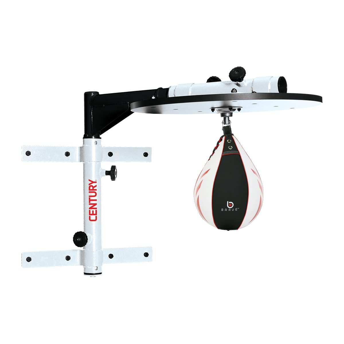 Century Wall Mount Fold-Away Speed Bag Platform with Punching Bag | Adjustable Wall Mounted Boxing Training Equipment for Adults & Kids | MMA, Kickboxing, Home Gym Workout | Perfect for Boxing Training, Fitness & Martial Arts Practice