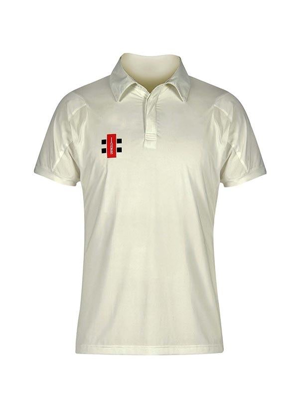 Gray Nicolls Elite Half Sleeve Cricket Shirt - White | Breathable Performance Jersey for Cricket Matches & Training | Perfect for Professional & Amateur Players