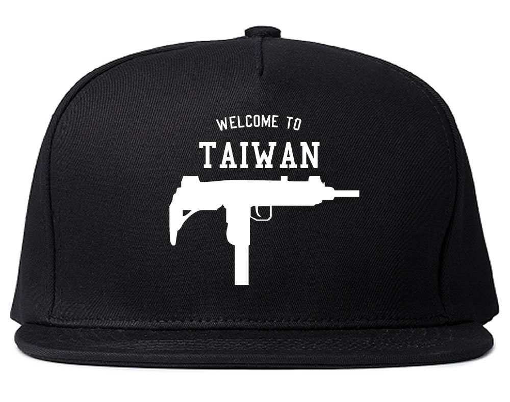 Kings Of NY Welcome to Taiwan Uzi Machine Guns Country Snapback Hat - Hip Hop Streetwear Cap for Men & Women - Perfect for Urban Fashion, Concerts, and Street Style