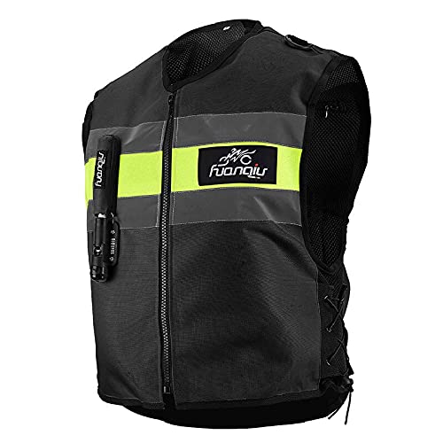 Professional Motorcycle Airbag Vest - Advanced Moto Racing & Motocross Protective Jacket with Zipper & Reflective Design - Ideal for Track Racing, Off-Road Adventures & Urban Commuting